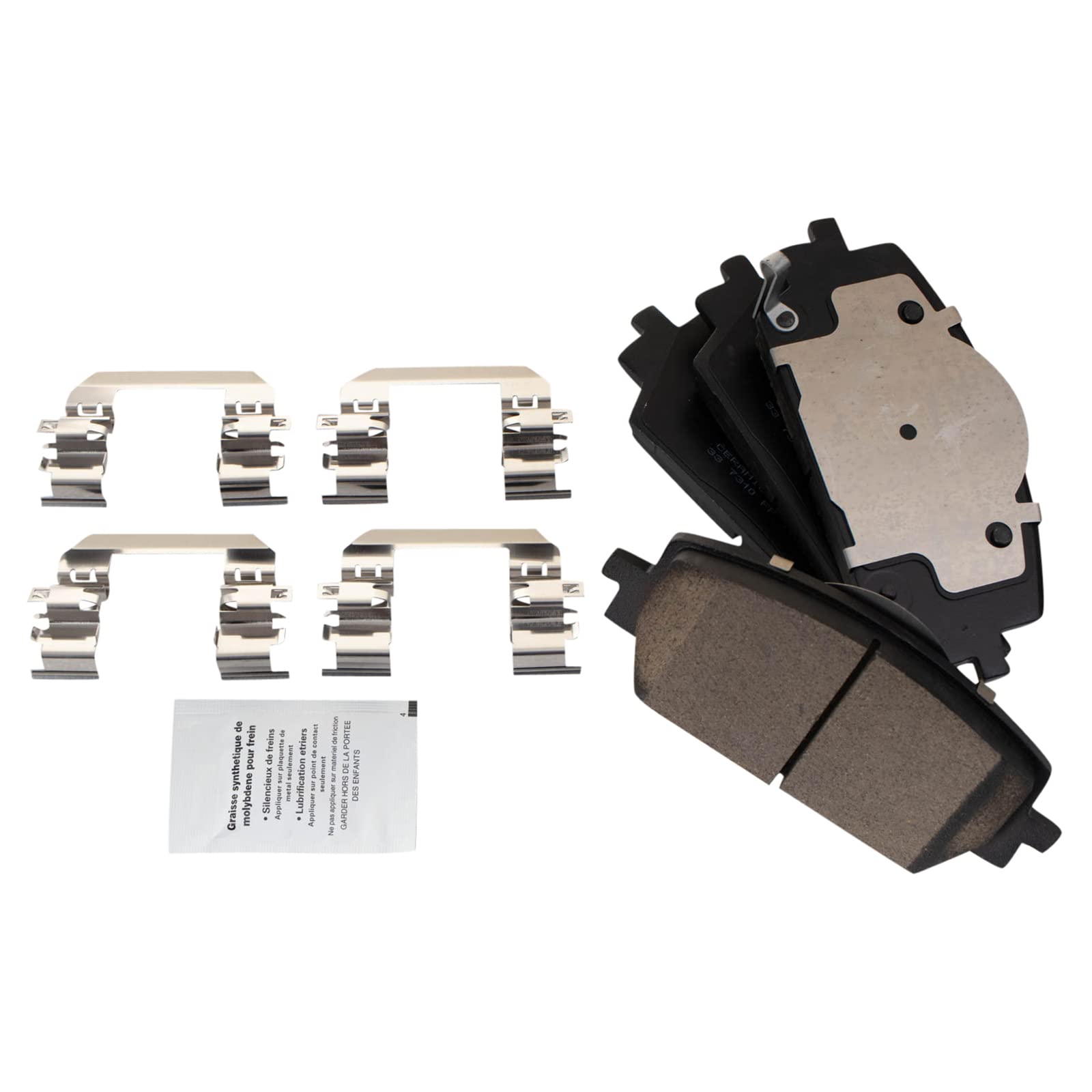 TRQ Front Brake Pads Ceramic Compatible with 2022 Hyundai Santa Cruz 2021-2022 Santa Fe Kia Sorento