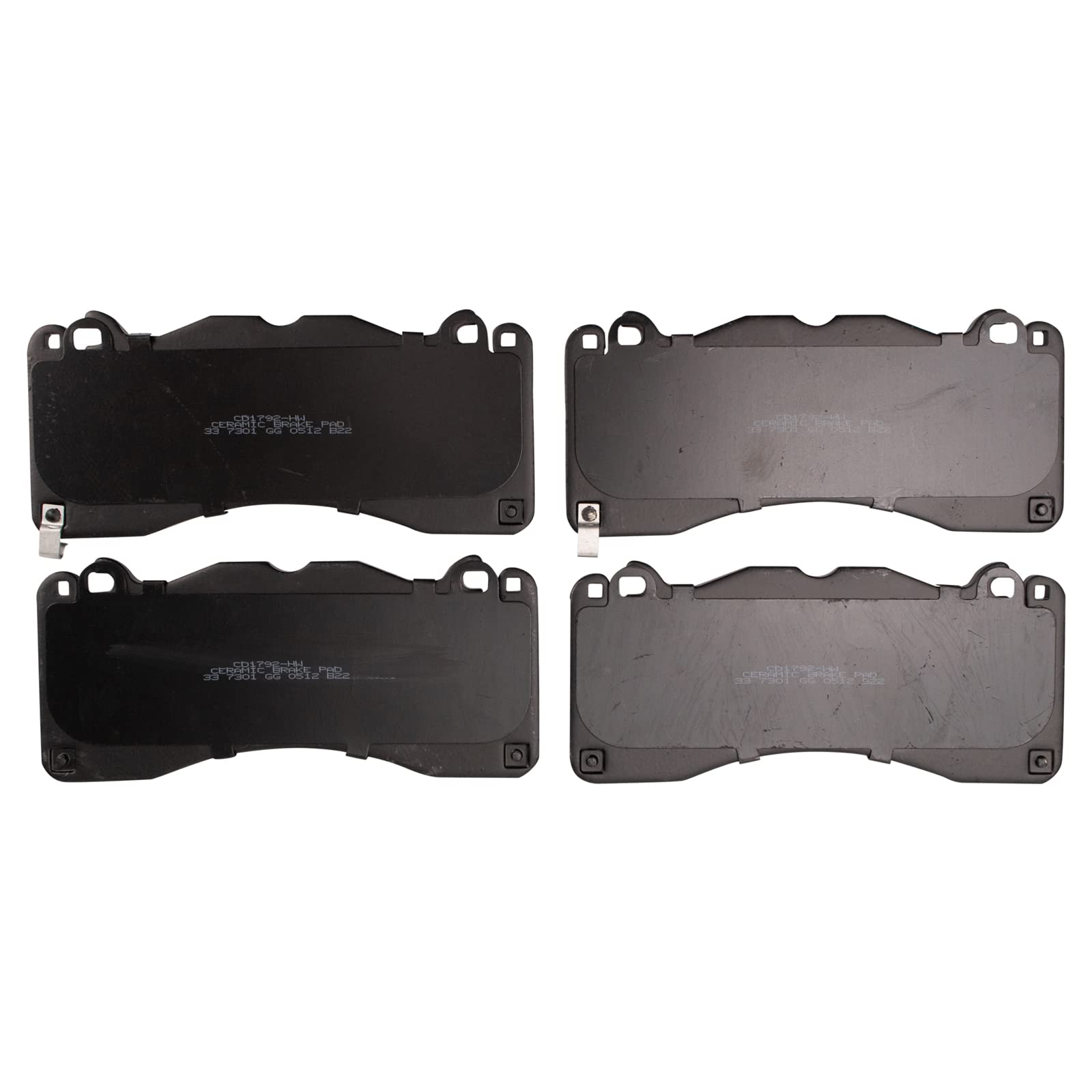 Trq Front Brake Pads Ceramic Compatible With 2015-2022 Ford Mustang