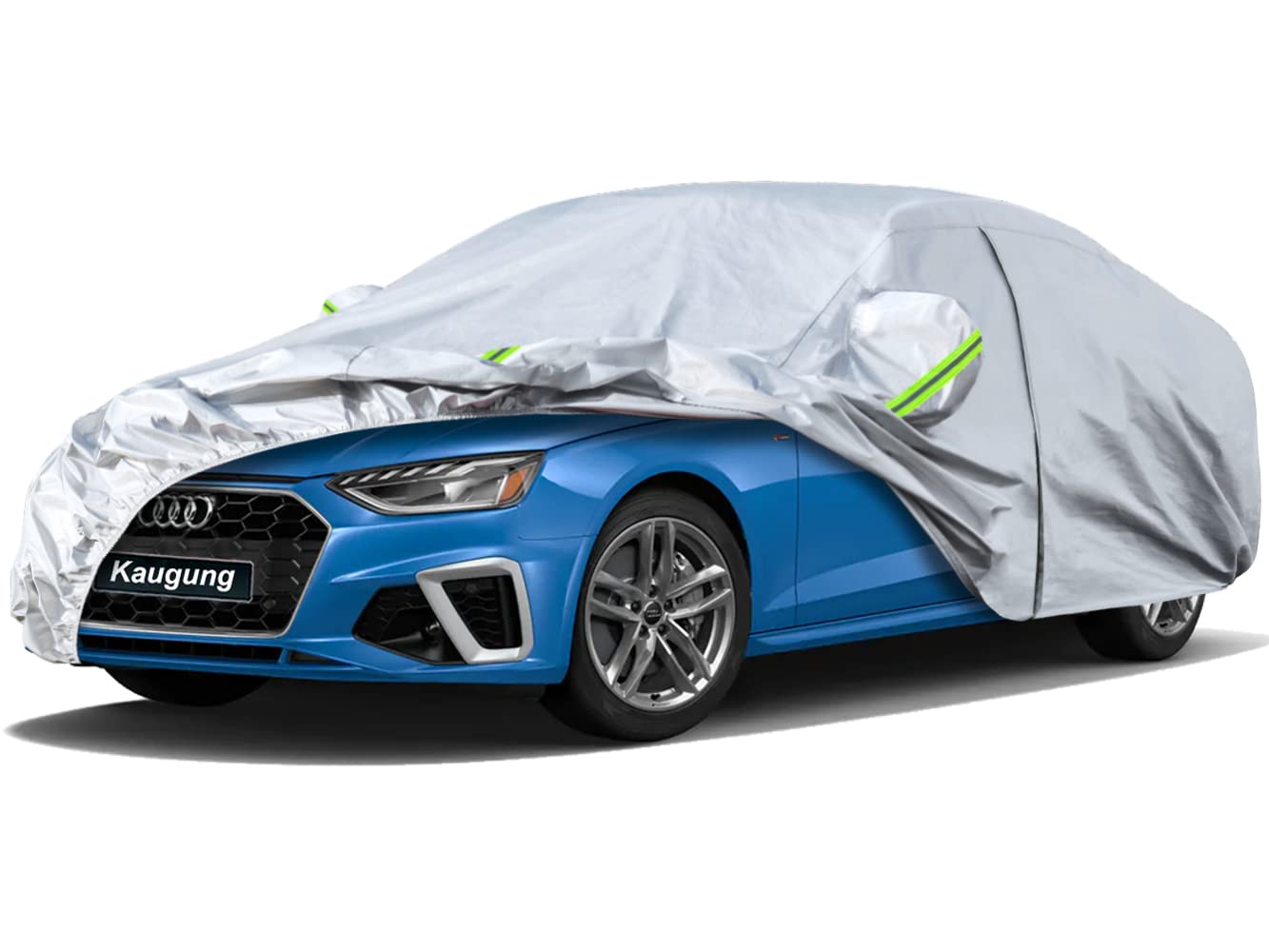 Kaugung 6 Layers Car Cover Custom Fit Audi A4 Sedan From 2007 To 2025, Waterproof Car Cover All Weather For Automobiles Outdoor