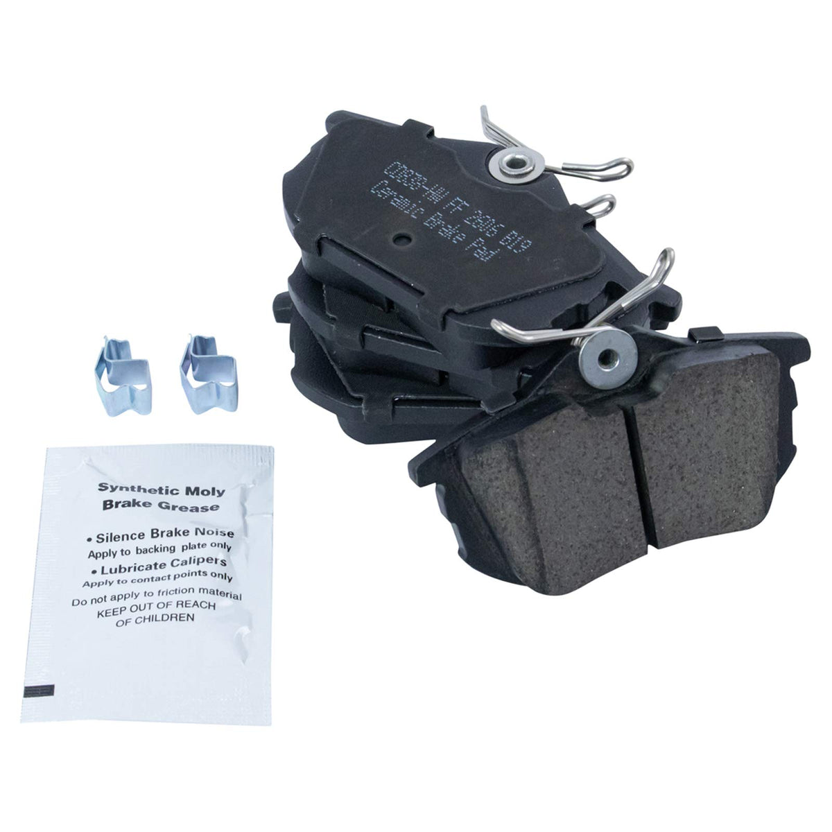 TRQ Rear Brake Pads Ceramic Compatible with 2000-2004 Volvo S40 V40