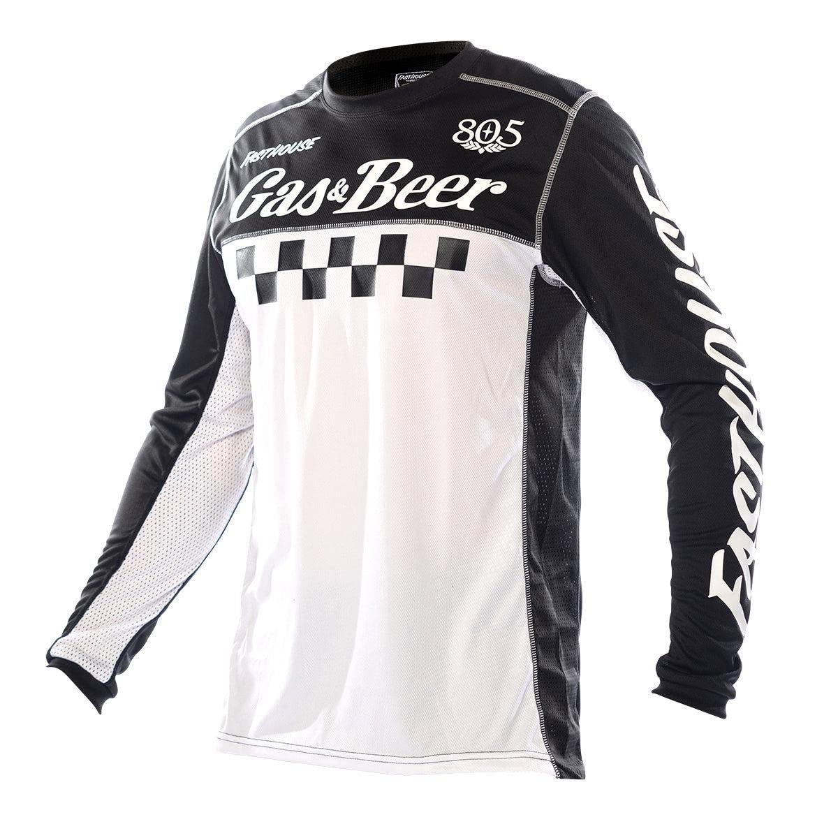FASTHOUSE Grindhouse 805 Tavern Jersey (Black/White, X-Large)