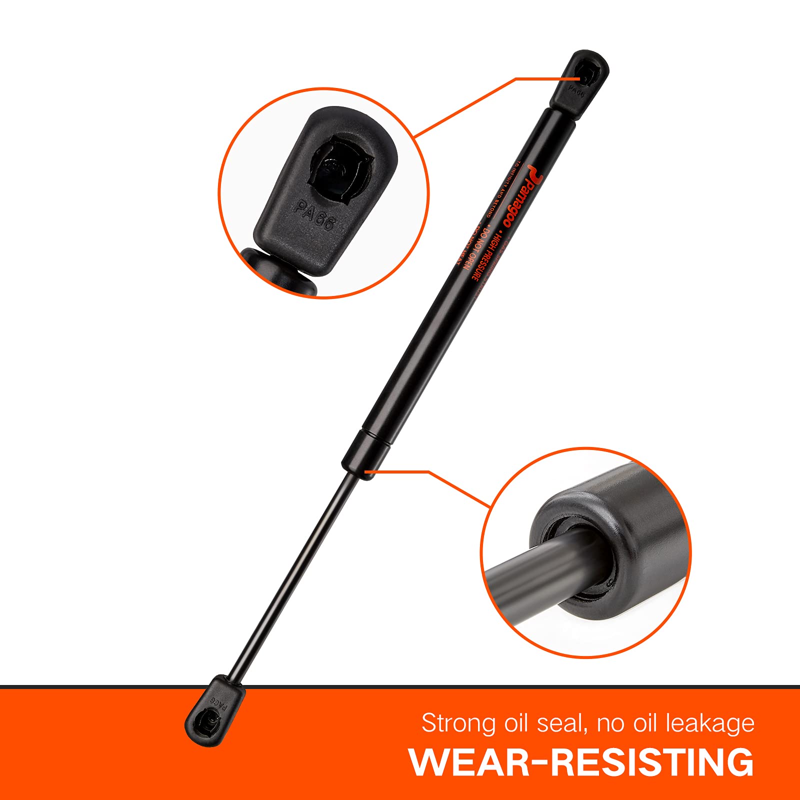 C16-03795 12 Inch 24 Lbs Gas Strut Shocks Lift For Leer Pickup Truck Camper Shell Rear Side Window Tool Box Lid Canopy Door Support, 12 Gas Spring By Pamagoo 2 Pack