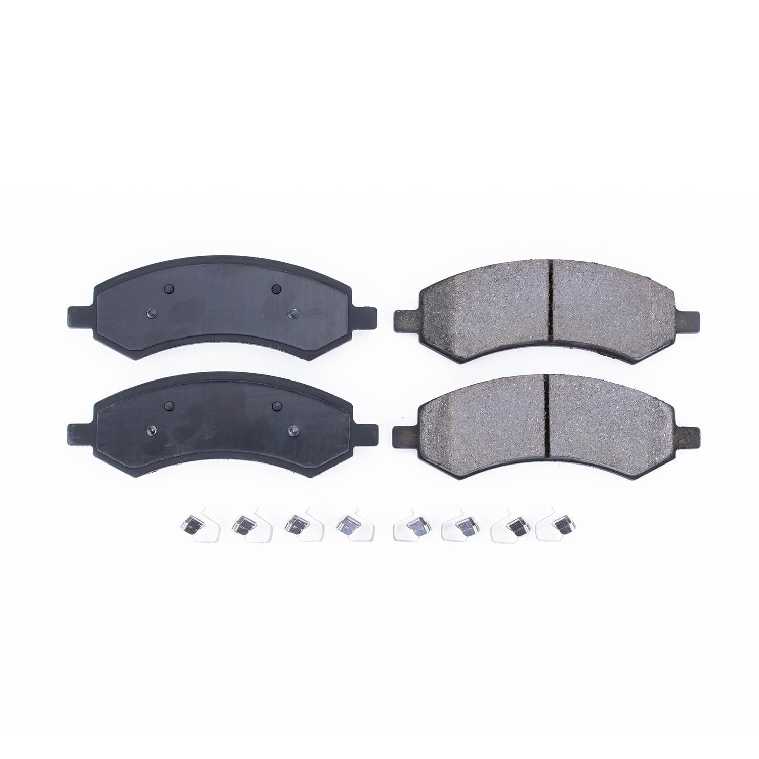 Power Stop 17-1084, Z17 Front Ceramic Brake Pads with Hardware For Chrysler Aspen Dodge Dakota Durango Ram 1500 Jeep J8 Mitsubis
