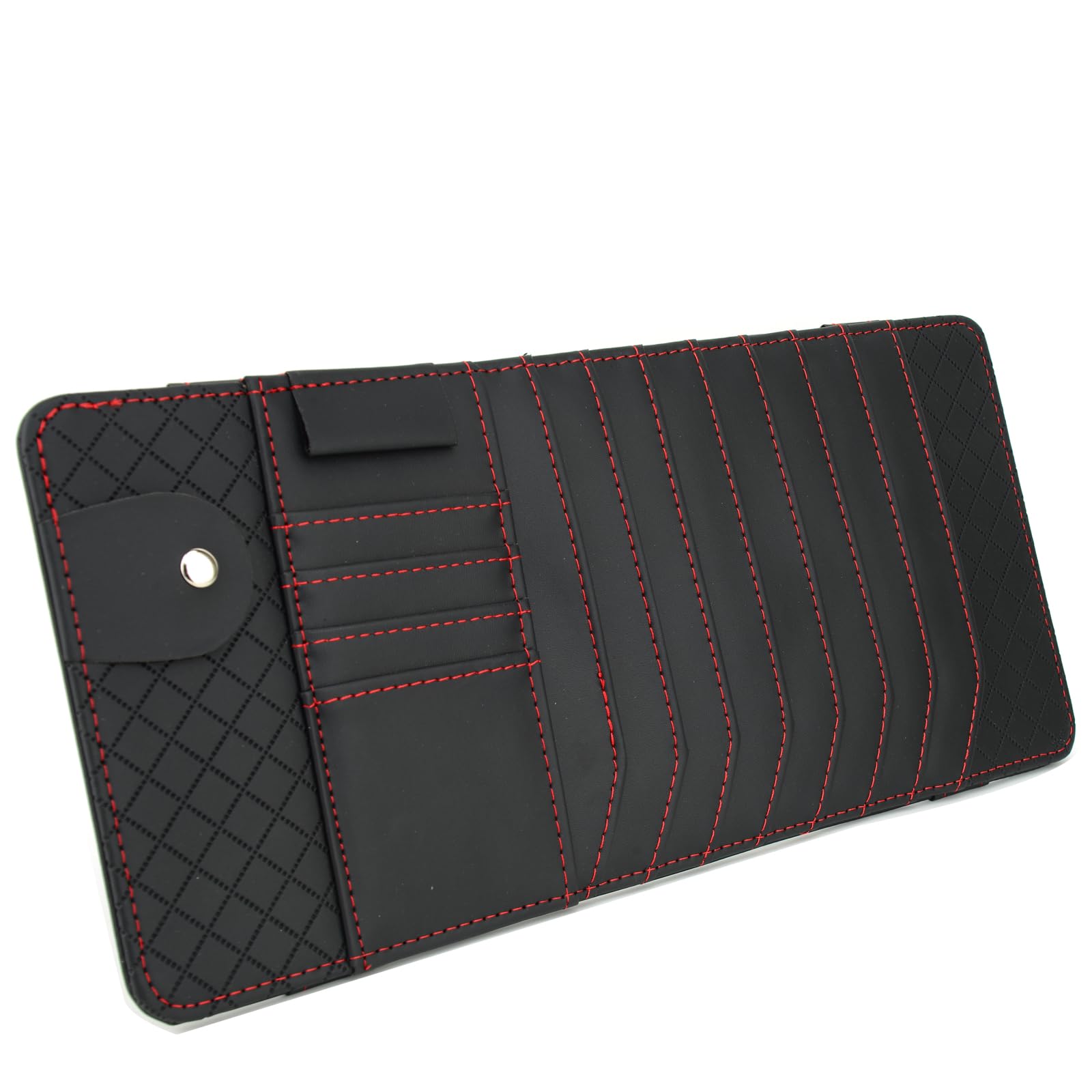 Car CD Holder Storage Case, Car/Truck/SUV Sun Visor Organizer, Personal Belonging and Registration, Document, Sunglasses, Ticket