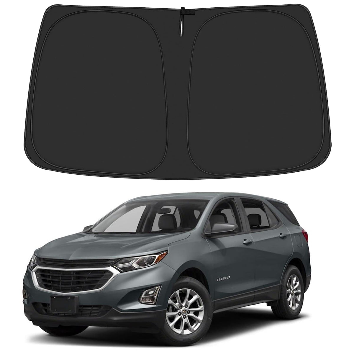 ULROLIT Windshield Sun Shade for 2018-2024 Chevy Equinox Accessories, Foldable Window Sunshade Sun Visor Protector, Front Windsh