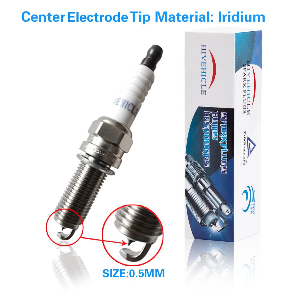 Hivehicle V7415 Iridium Spark Plugs – Replacement Of #93175 Lkr7Dix-11S (6 Pack)
