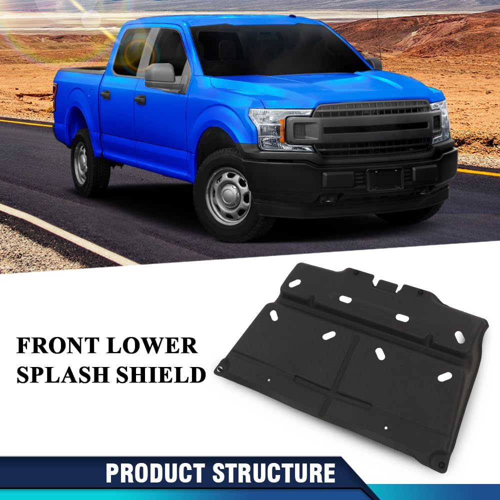 PIT66 Engine Splash Shield, Compatible with Ford C-Max 13-18/Fit Ford Focus 12-18/Fit Ford Transit Connect 14-17 Engine Cover AV