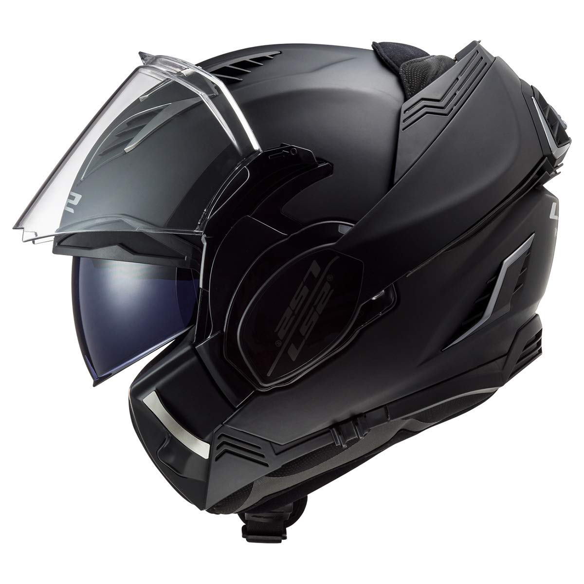 Ls2 Helmets Valiant Ii Blackout Valiant Ii Modular Helmet (Matte Black - 3X-Large)