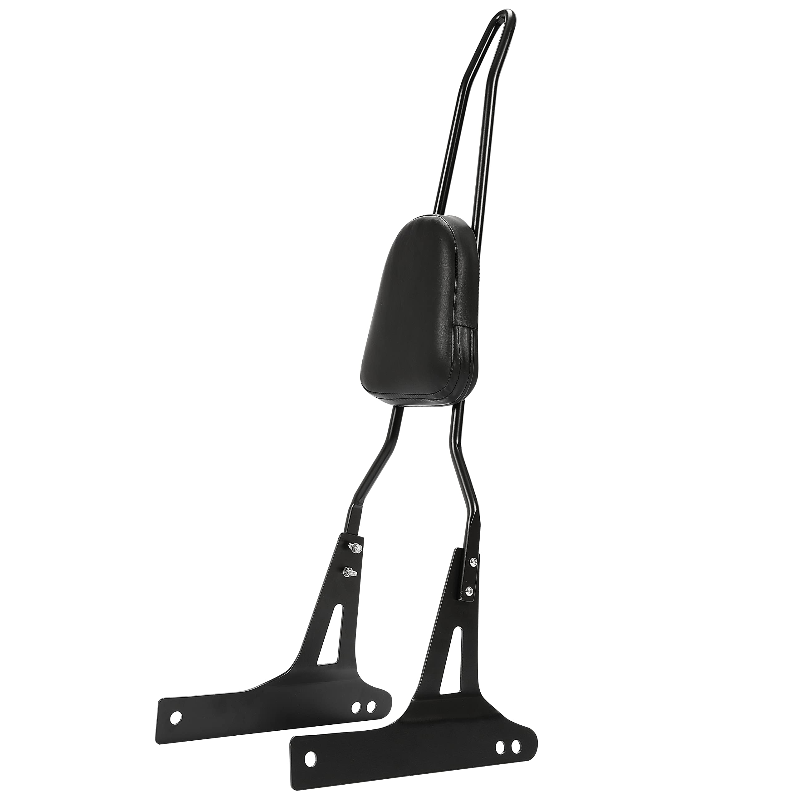 Ecotric Detachable Black Backrest Sissy Bar Compatible With 2006-Up Harley Davidson Dyna Street Bob Fxdb Efi Fxdbi Super Glide Fxd Custom Fxdc