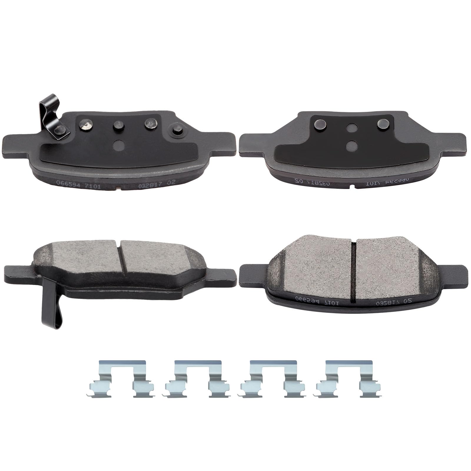 Automuto 4Pcs Rear Ceramic Disc Brake Pads Set D1033 For Chevrolet Cobalt Hhr Malibu For Pontiac G5 G6 Pursuit For Saturn Aura I