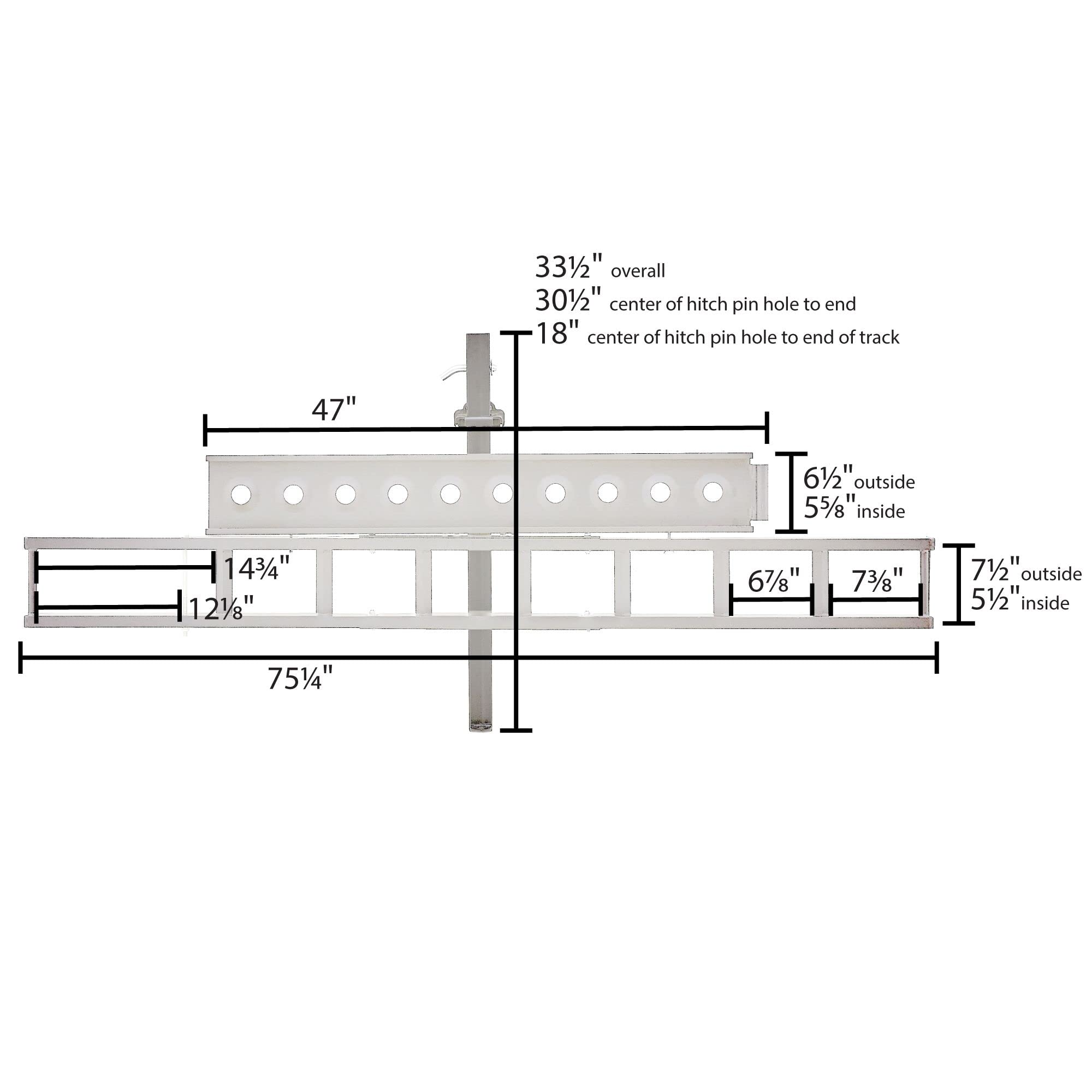 Black Widow Amc-400 Aluminum Motorcycle Hitch Carrier, 400 Lbs. Capacity, Adult Or Youth Dirt Bike Hauler, Anti-Rattle Device In