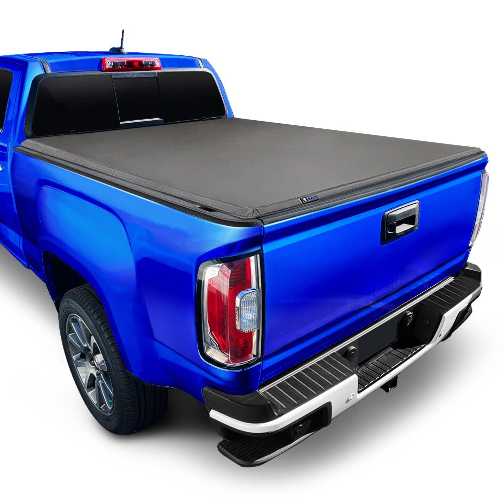 Tyger Auto T3 Soft Tri-Fold Truck Bed Tonneau Cover Compatible With 2015-2022 Chevy Colorado / Gmc Canyon | Fleetside 6'2'' Bed