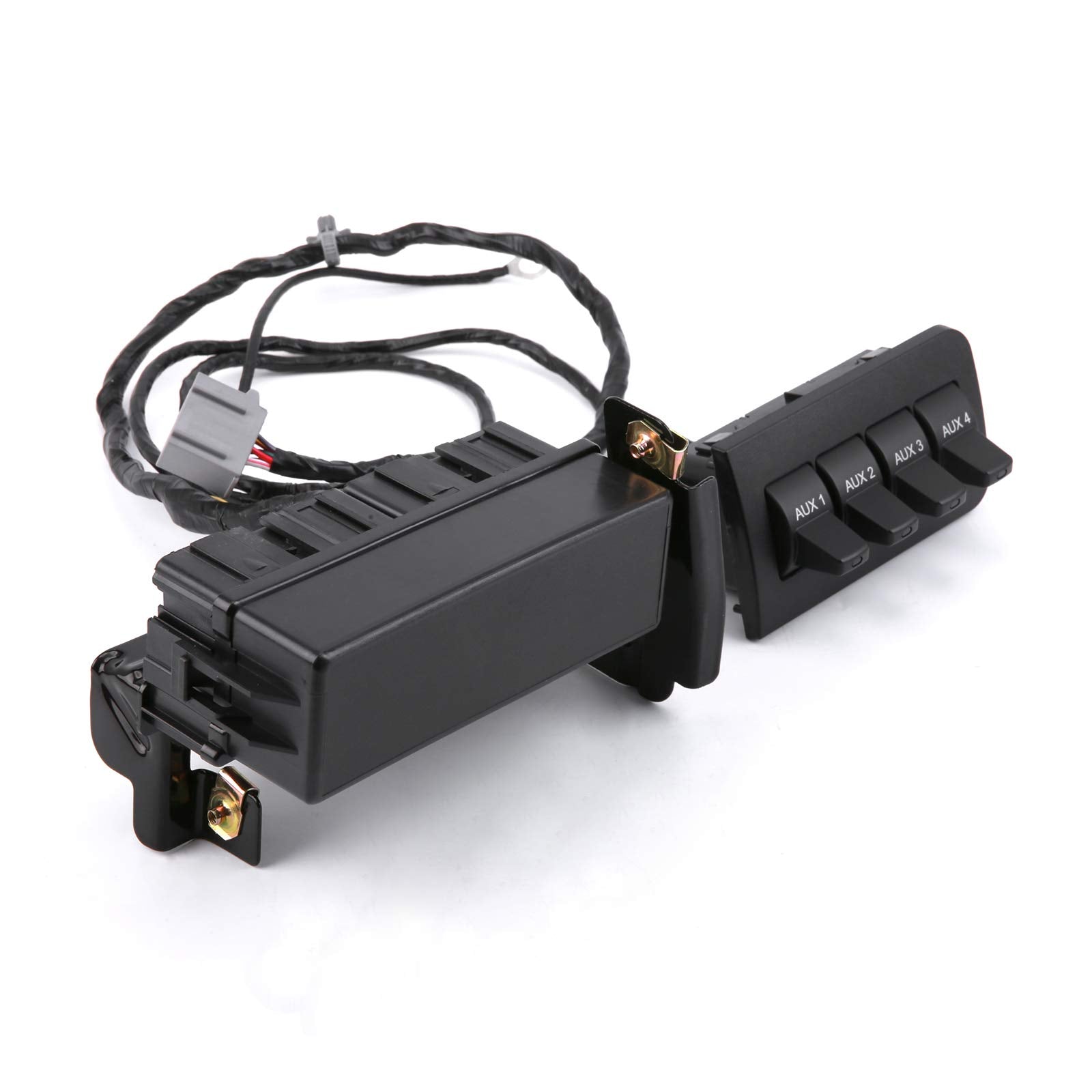 Weileite In-Dash Auxiliary Upfitter Switch Panel Kit Compatible With Ford F250 F350 F450 F550 F650 F750 2011-2016 Super Duty Replaces Bc3Z14A303B Al3Z13D730Aa Al3Z-13D730-Aa