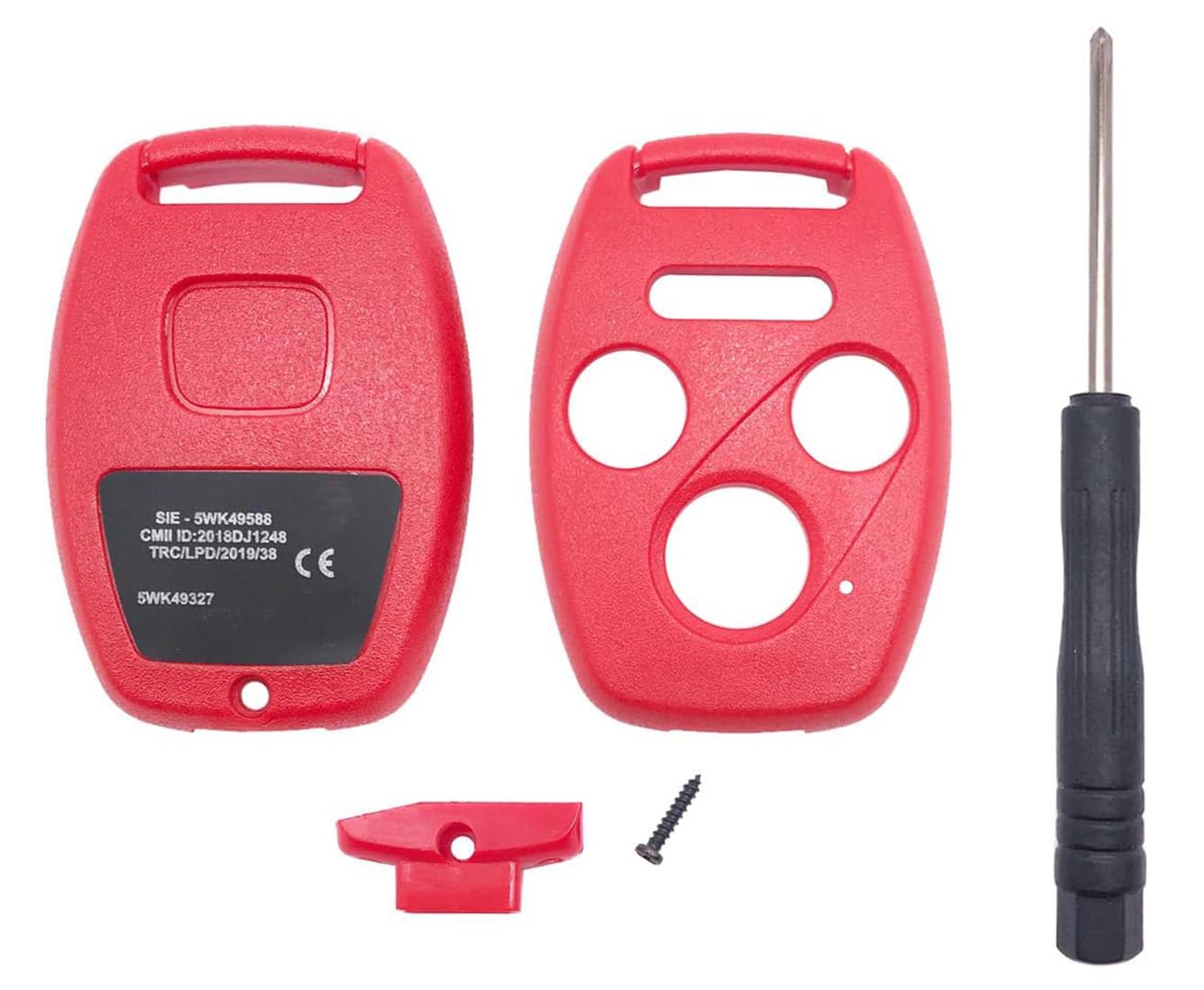 Keyless Entry Replacement Key Fob Cover Case Fit For Honda 2003-2014 Accord 2006-2013 Civic Ex 2009-2015 Pilot 2005-2009 Cr-V Odyssey Key Fob Shell