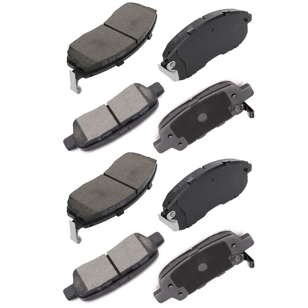 Cciyu D815 D905 Front & Rear Ceramic Disc Brake Pads Kit For Nissan 350Z, Altima, Juke, Sentra 8Pcs