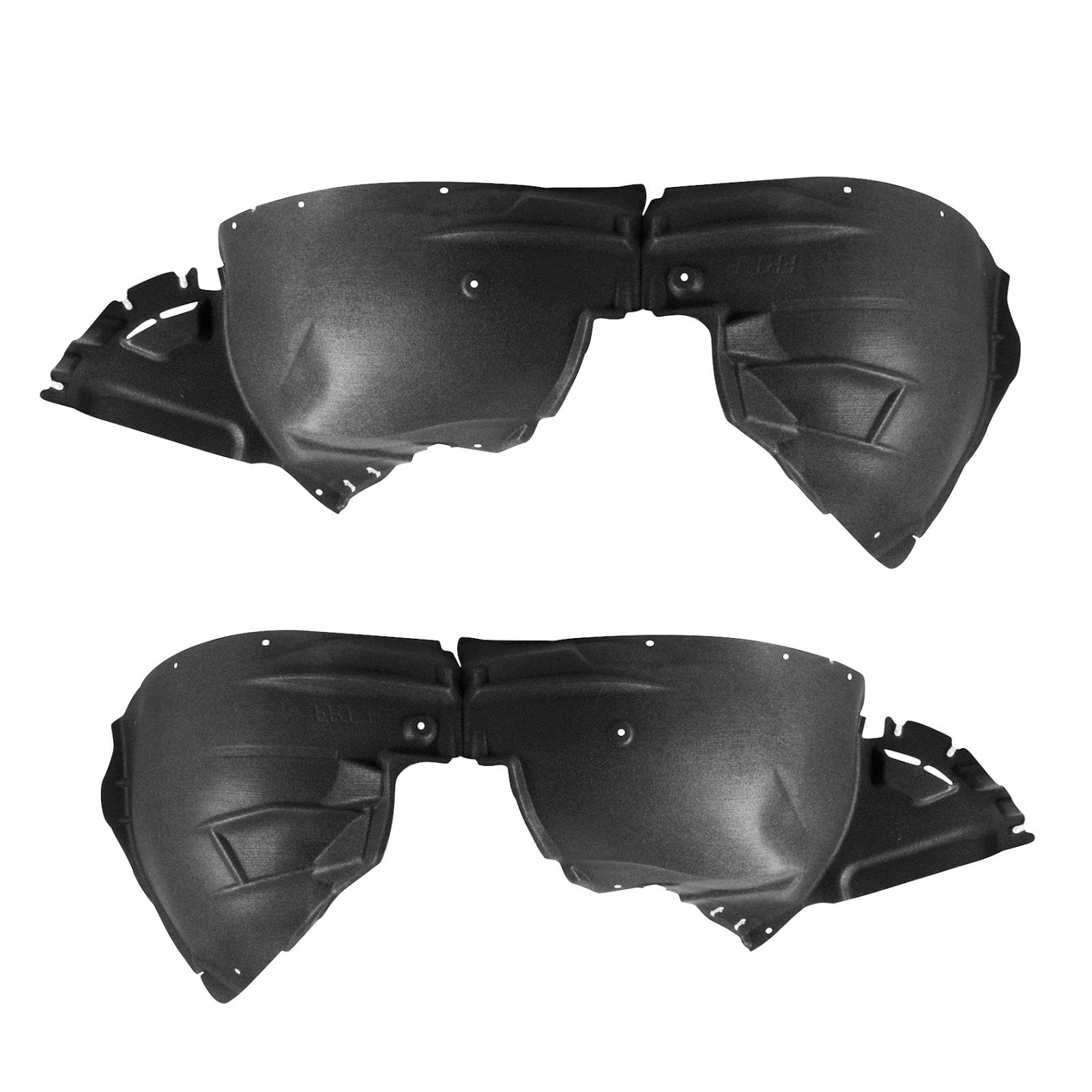 Trq Front Inner Fender Liner Set Compatible With 2019-2022 Chevrolet Blazer Gm1248298 Gm1249298