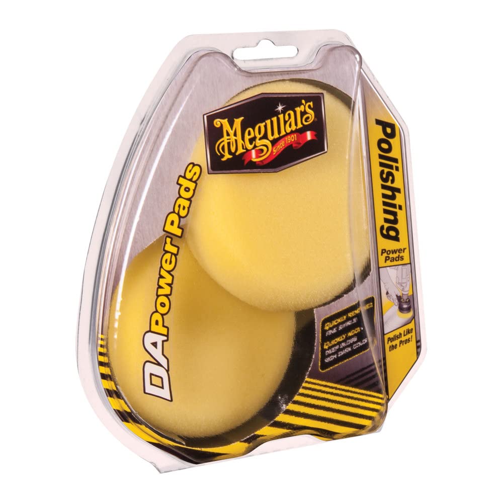 Meguiars 4    Da Polishing Power Pads G3508 - Polishing Pad Kit Includes 2 Foam Pads For Light Swirl Removal Or Adding Gloss, In