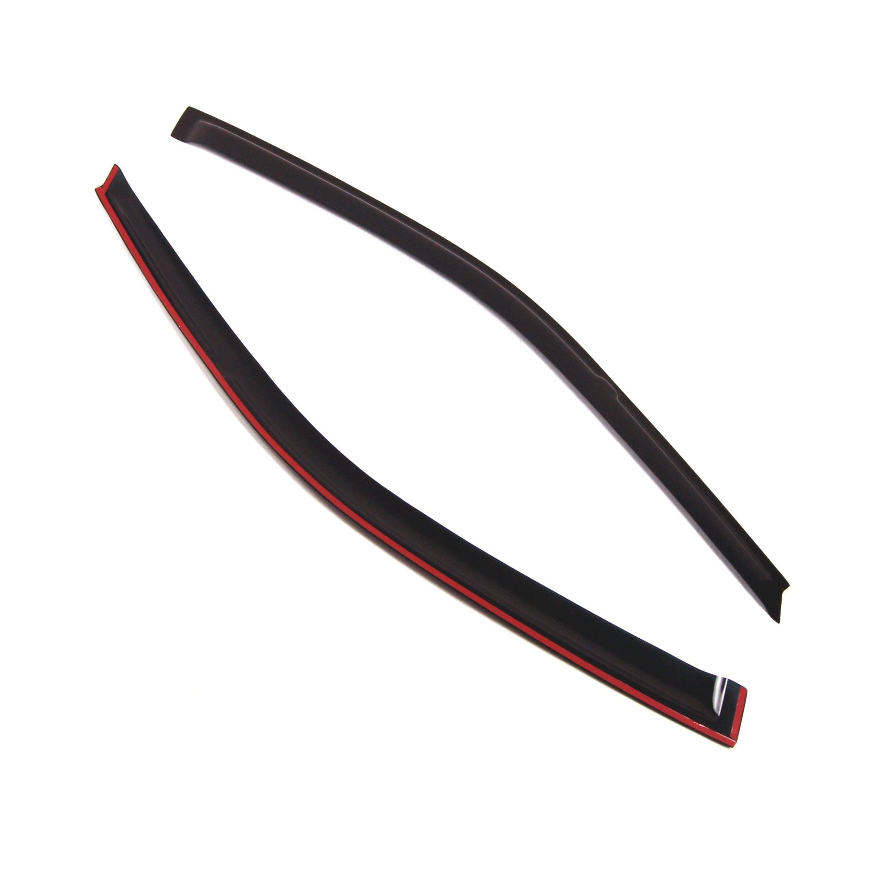 Tuningpros Window Visor Compatible With 1992-1995 Honda Civic Coupe/Hb, Dgwv2-217 Outside Mount Deflector Rain Guard Dark Smoke,