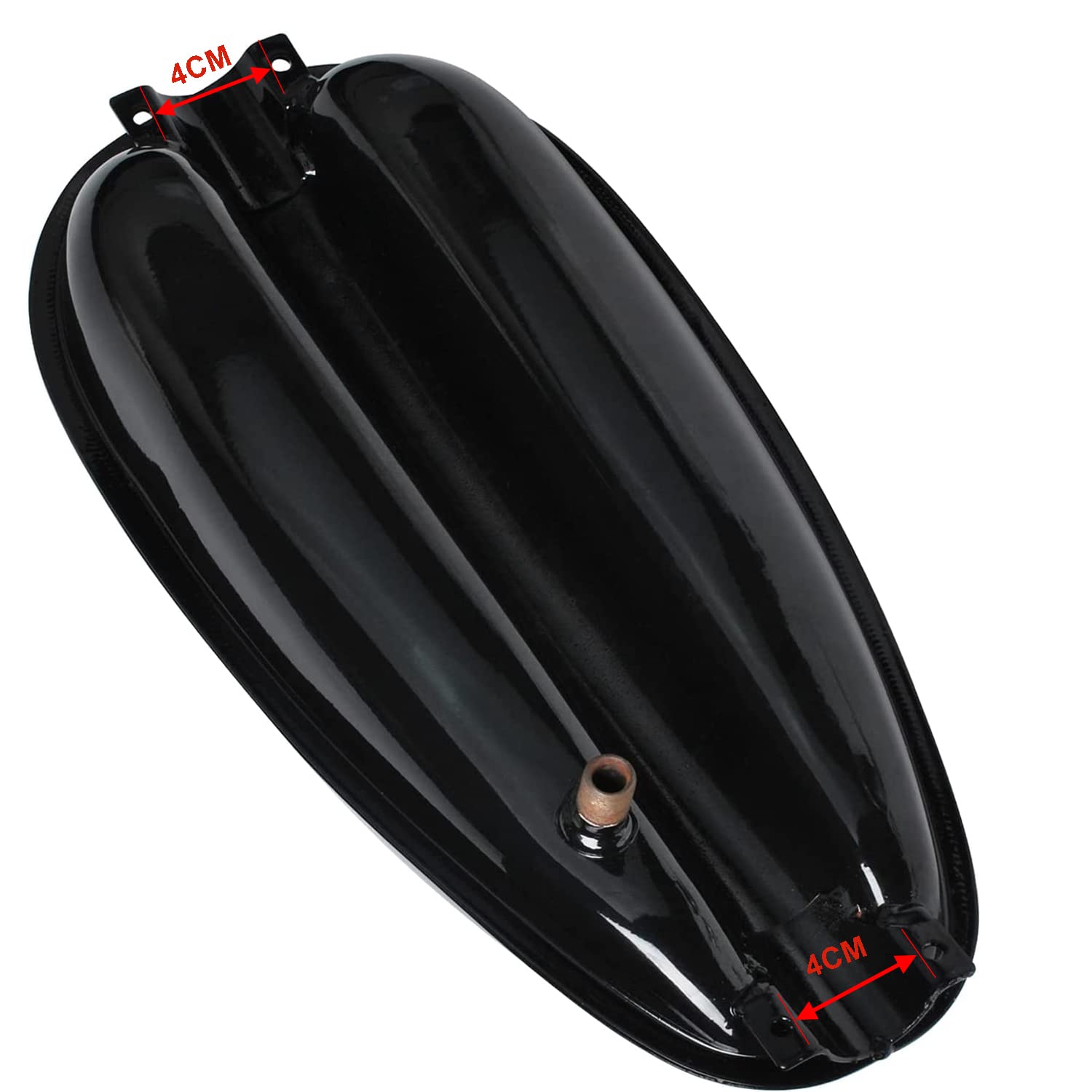 Gas Tank For Motorized Bicycle 4L Fuel Gas Tank Cap Fit For 49Cc 60Cc 66Cc 80Cc Engine Motorized Bicycle Motorcycle