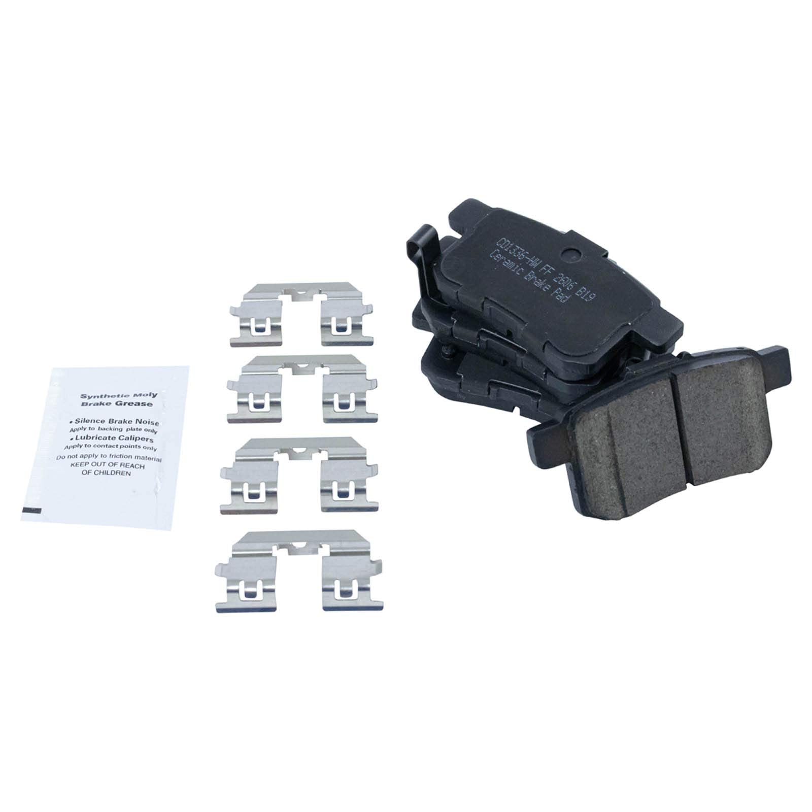 Trq Front And Rear Brake Pad & Rotor Kit Brake Pads Brake Rotor Ceramic Compatible With 2009-2010 Acura Tsx 2008-2010 Honda Acco