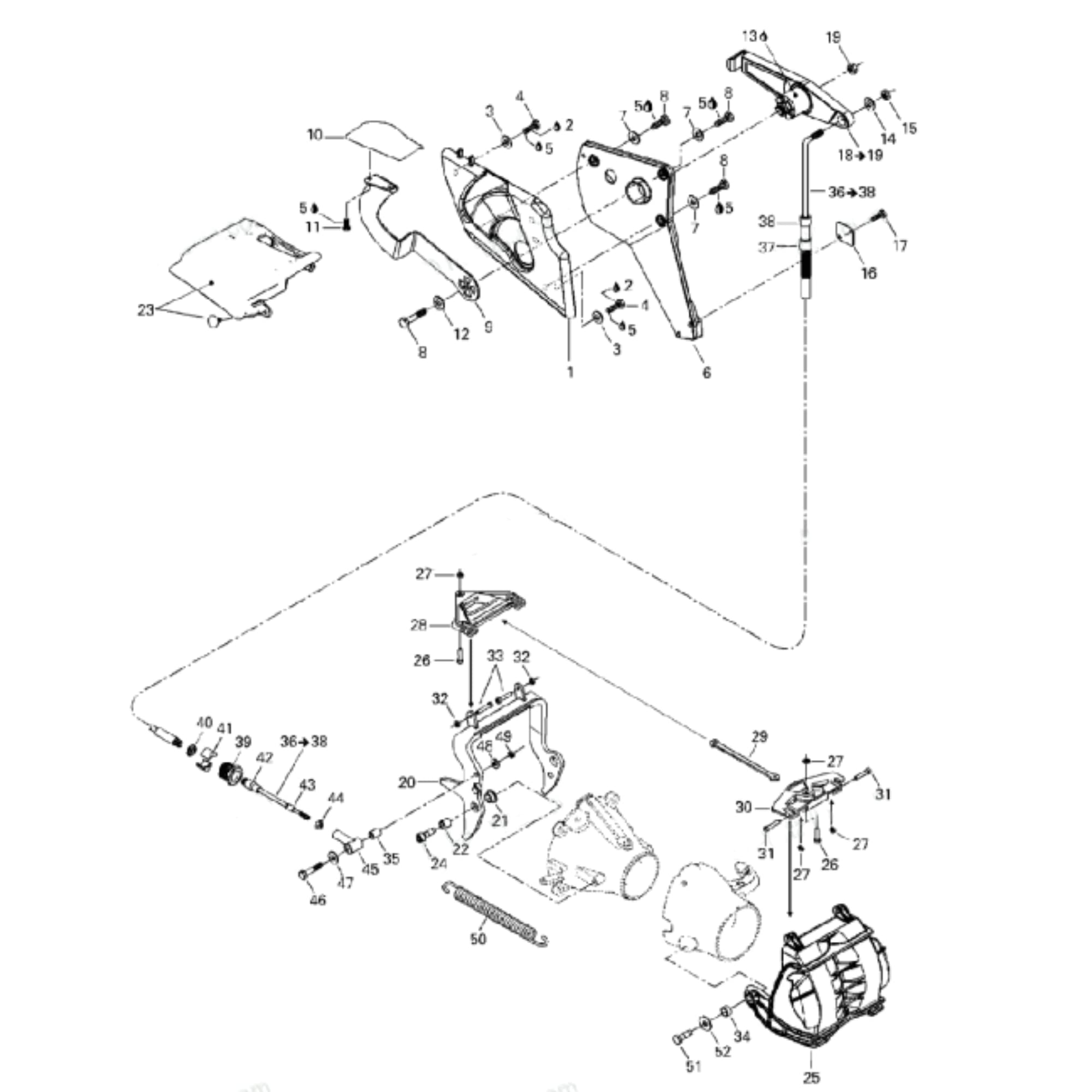 Sea-Doo New Oem Silver Reverse Joint, 277001204