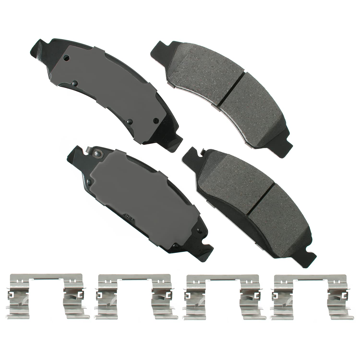 Akebono Act1363 Proact Ultra Premium Ceramic Disc Brake Pad Kit , Grey