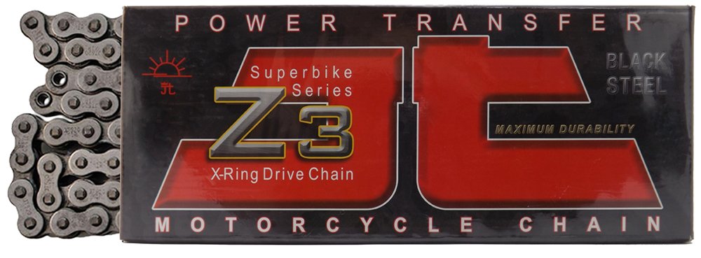 JT Chain JTC525Z3110RL (525 Series) Black Steel 110 Link Super Heavy Duty X-Ring Chain with Connecting Link