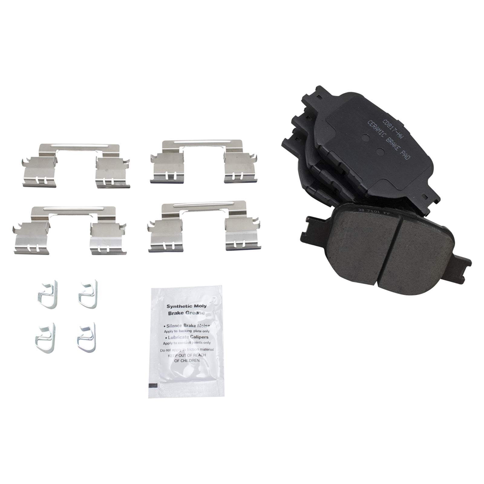Trq Front Premium Posi Ceramic Brake Pad & Rotor Kit Compatible With 2000 Toyota Celica Gts 2001-2005 Toyota Celica 2005-2010 Sc