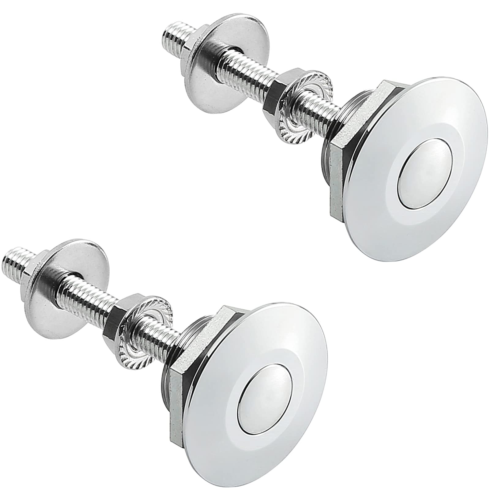 RVCAZON STETION Quick Release Latch License Plate Lock Clip 1.25'' Diameter Aluminum Alloy Car Hood Pins Lock Clip Kit for Bumpe