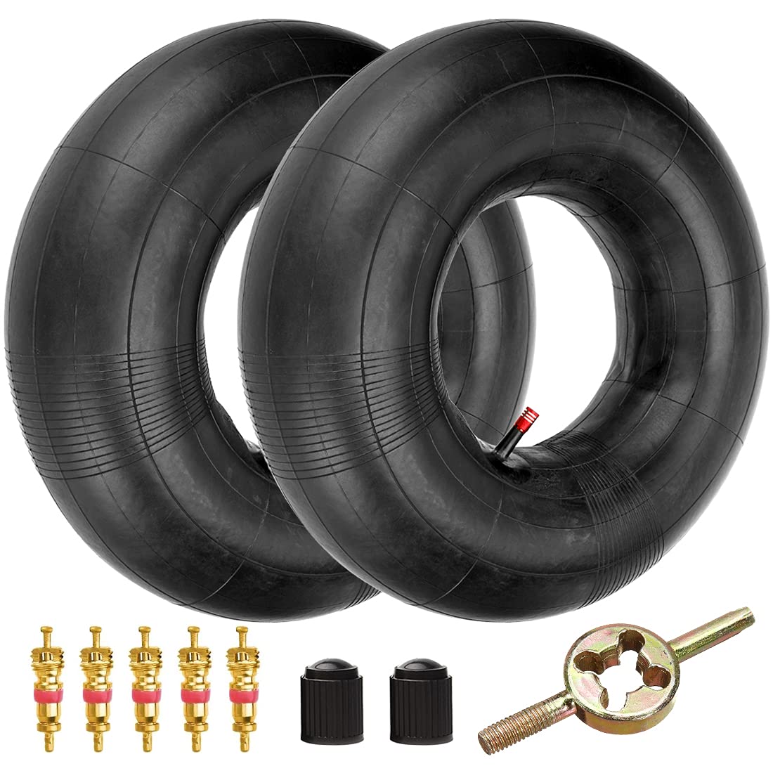 Fvrito 19X7-8 19X7.00-8 20X7-8 Inner Tube For Atv Quad 4 Wheeler Go Kart Baja Warrior Mini Bike Lawn Tractor Snow Blower Golf Cart Garden Trailer Heavy Duty Lawn Mower 2 Pack