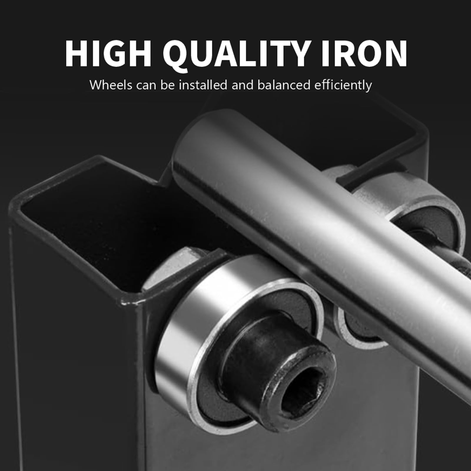 Mkienhy Motorcycle Wheel Balance - Tire Balance Stand for Static and Dynamic tire Alignment for Most Motorcycles and Off-Road Bi