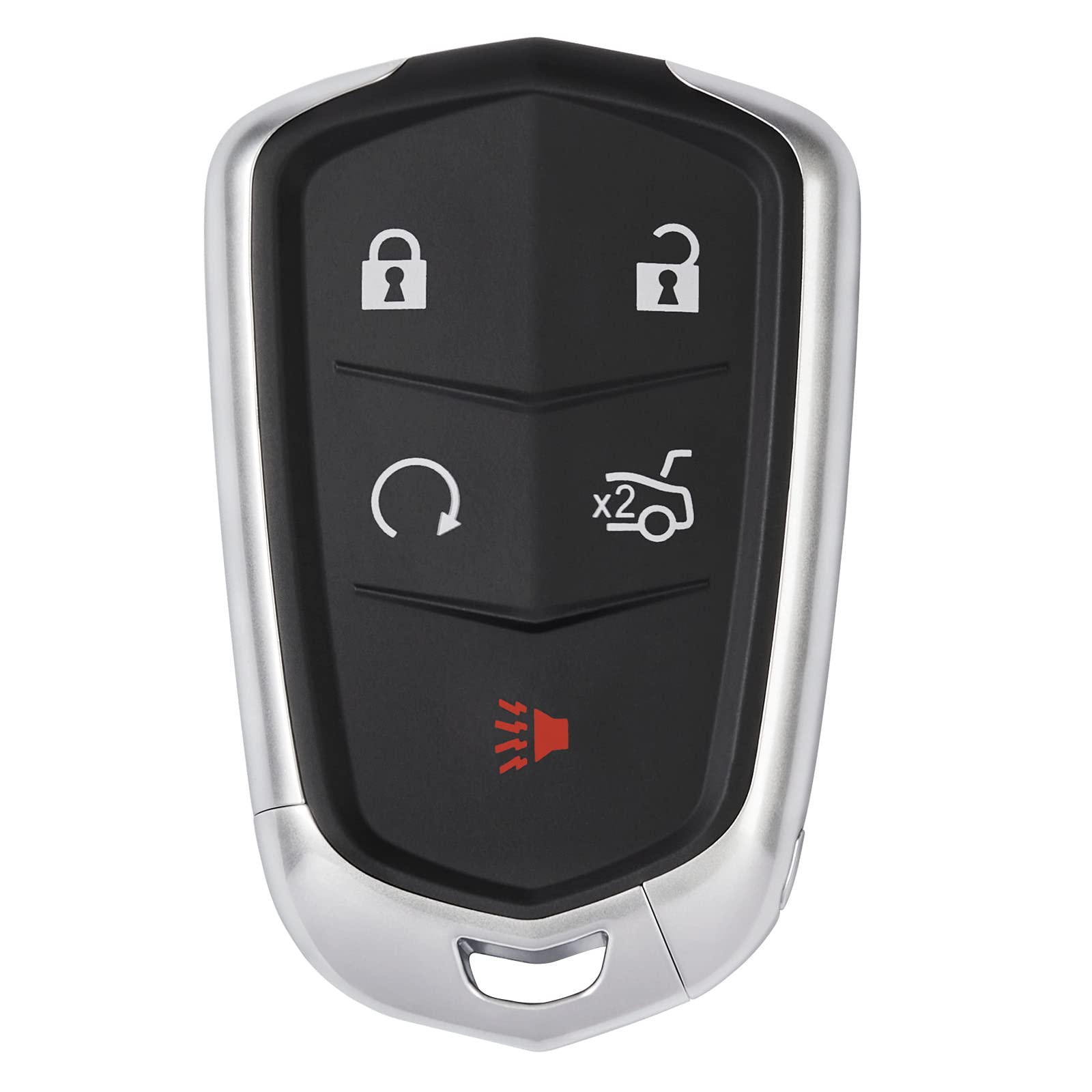 HelloAuto Fit for Cadillac Replacement Key Fob Cover, Key Fob for Cadillac XT5 ATS CTS Remote Key SRX XTS Escalade Key Fob, Keyl