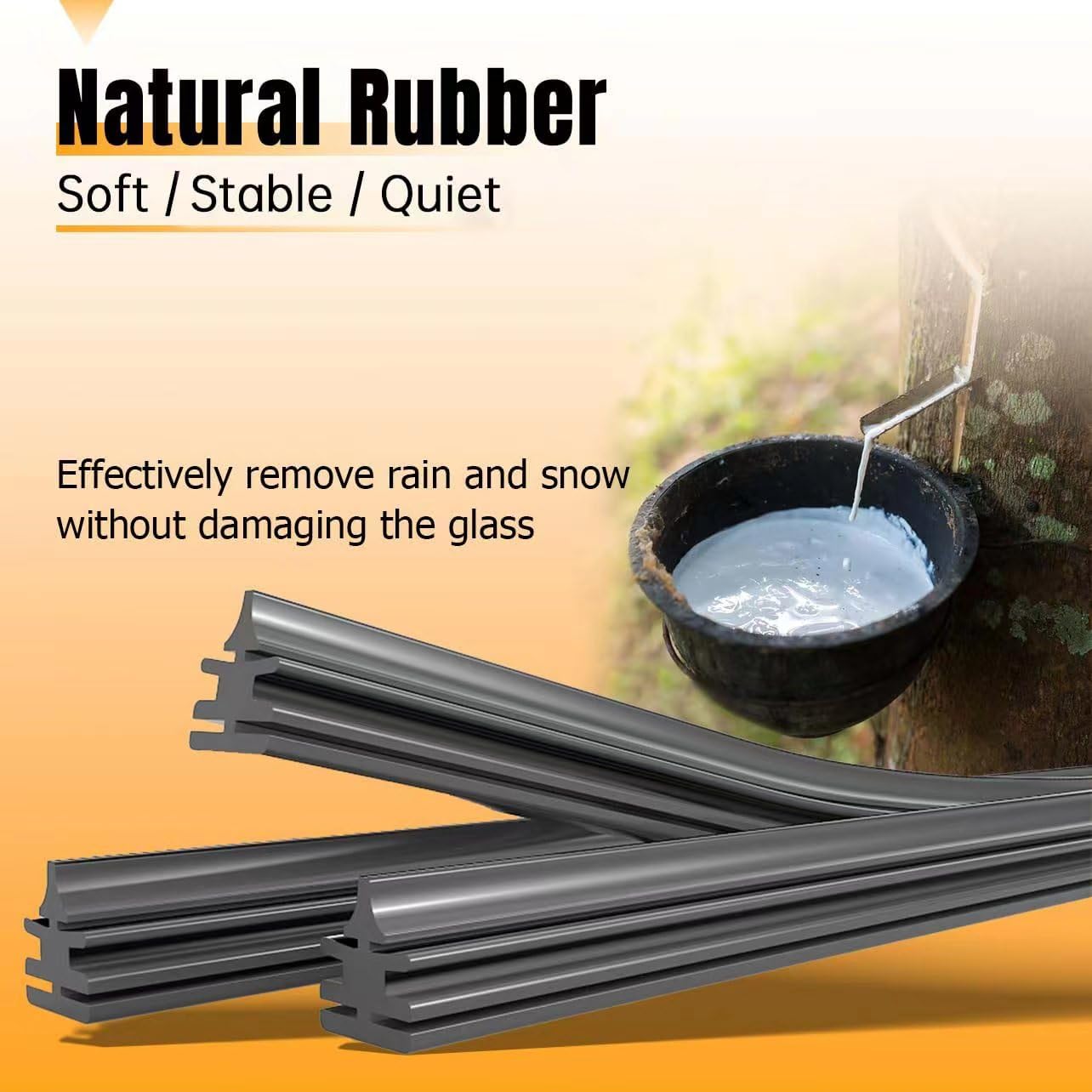 Autoboo Replacement For Jeep Wrangler Front Windshield Wiper Blades 2007-2017- Wiper Blade 15 +15 Inch (Set Of 2)