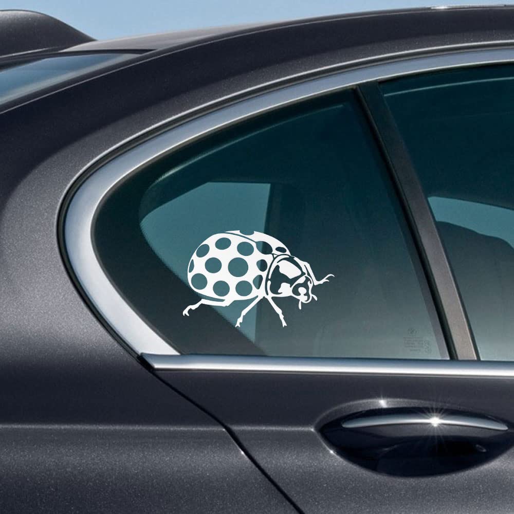 Wirester 6 Inch Clear Vinyl Decal Sticker Decoration For Car Window (Or Any Flat Surface) - Bug