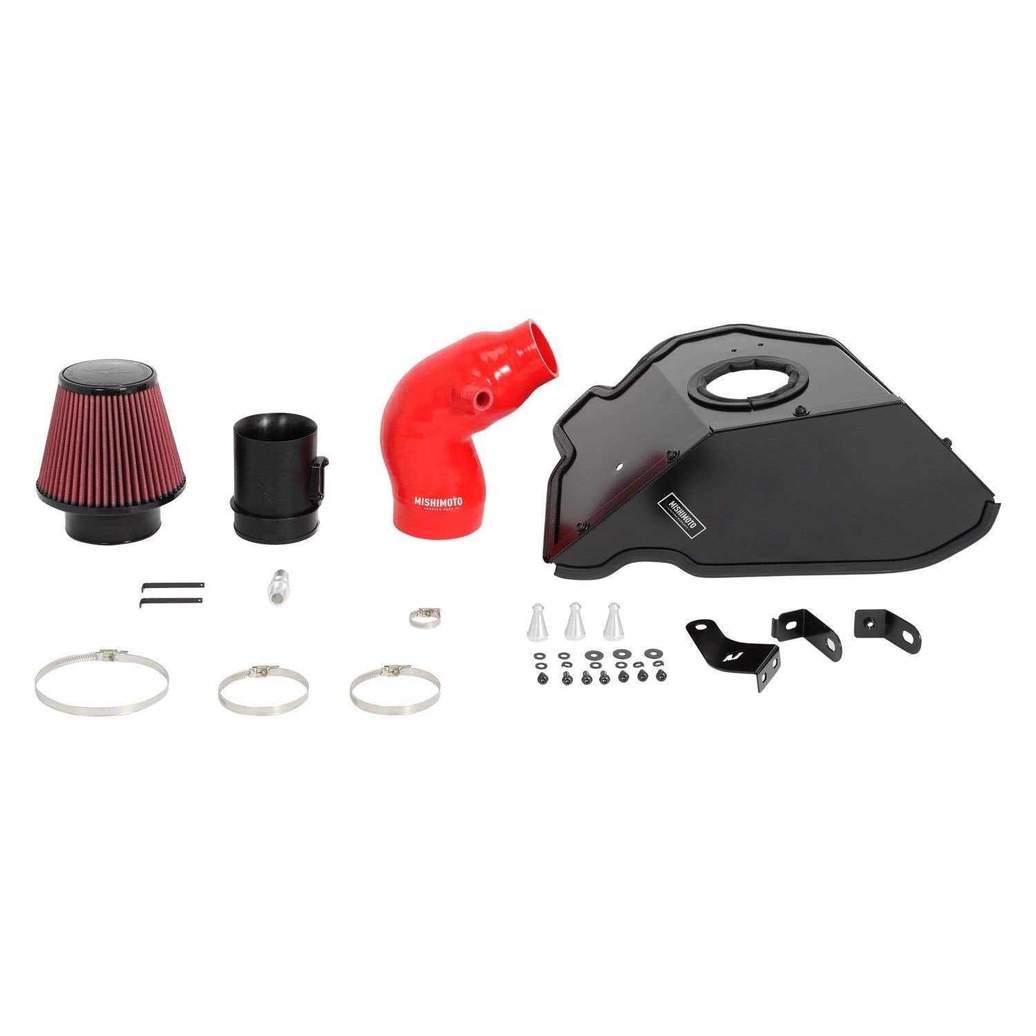 Mishimoto Mmai-Cam4-16Rd Performance Air Intake Compatible With Chevrolet Camaro 2.0T 2016-2018 Red