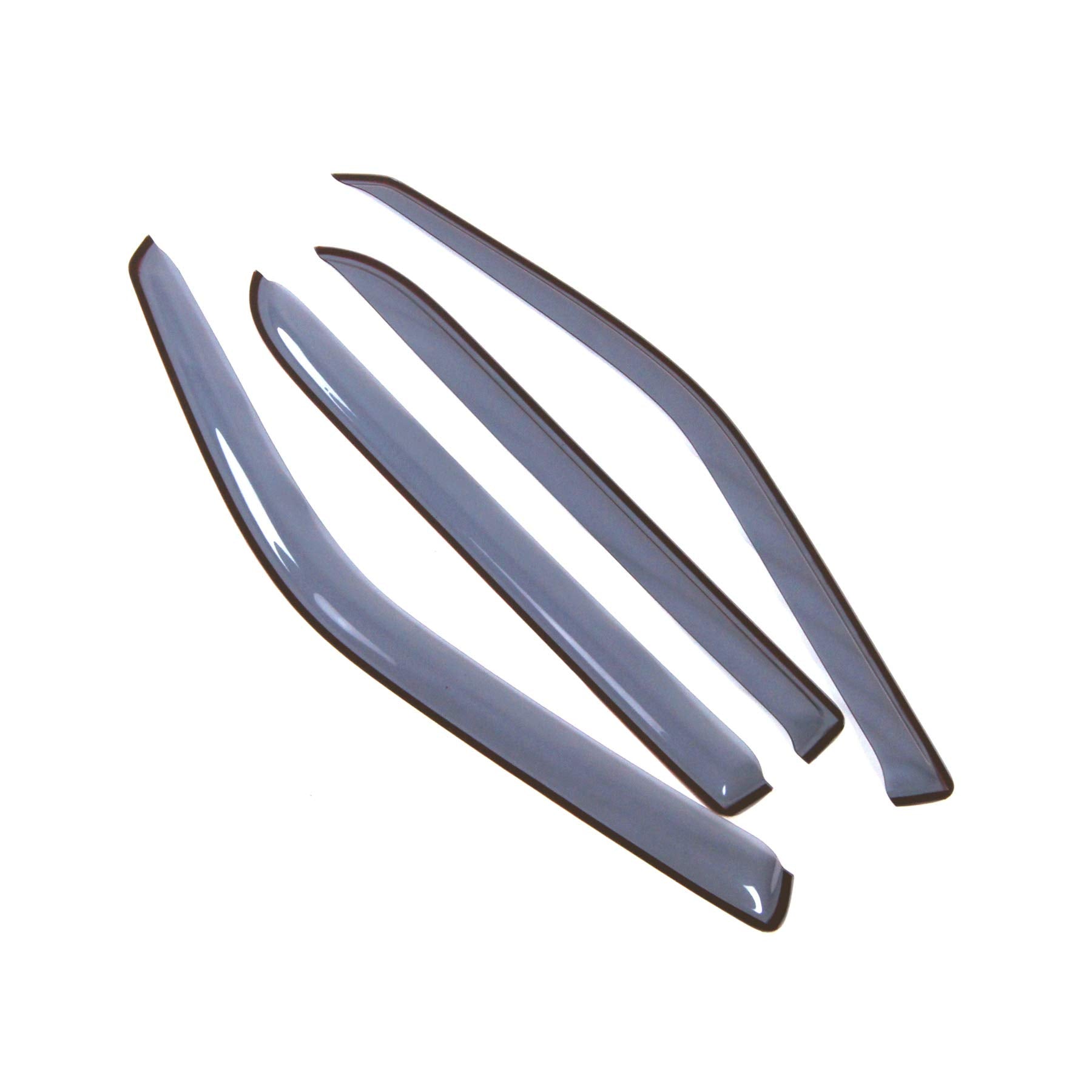 Car Window Rain Guard | Outside Mount Visors Auto Side Window Deflectors | Windows Visor Rain Shields Compatible With 2002- Linc