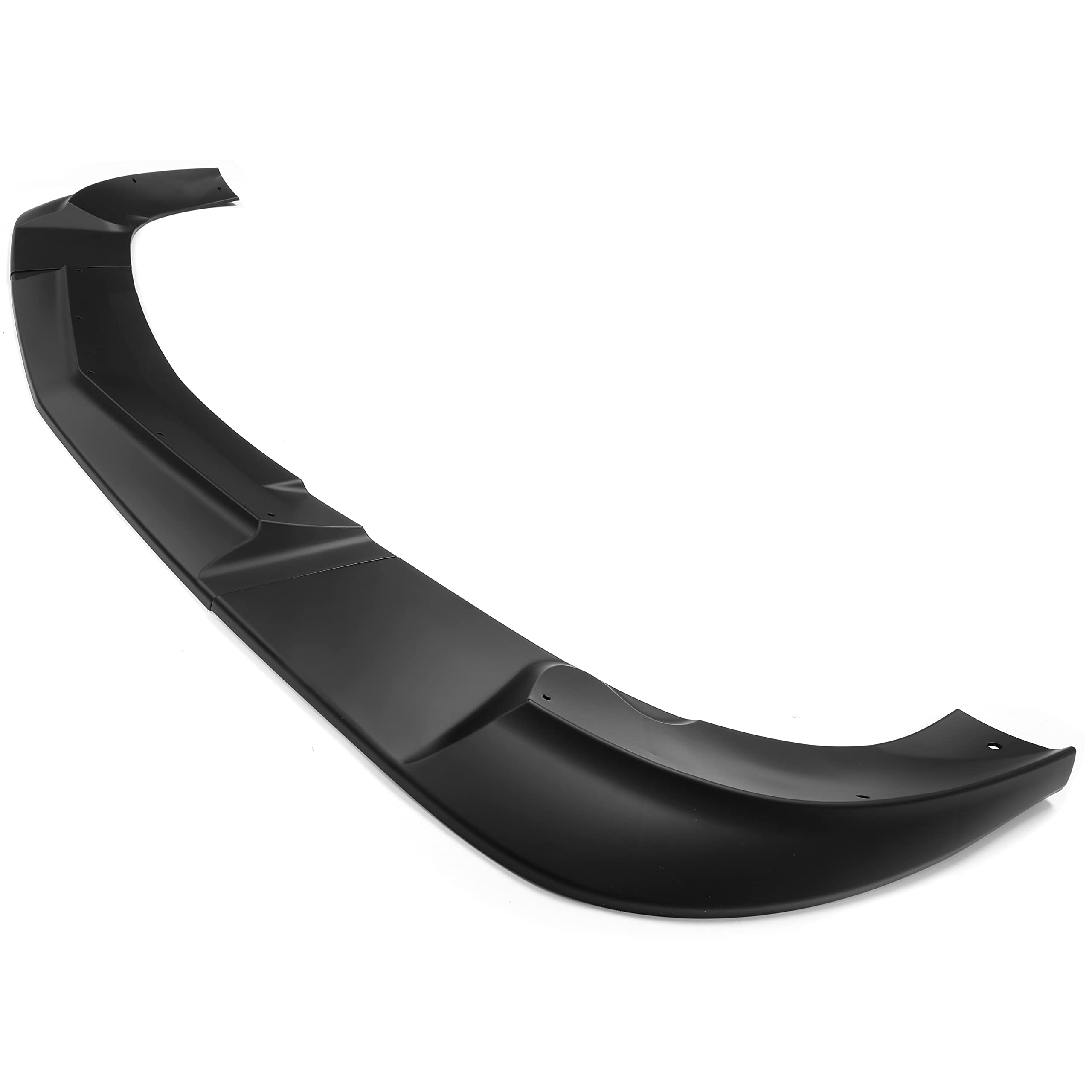 Kuafu 3Pcs Front Bumper Lip Splitter Compatible With 2005-2013 Corvette C6 Base Models 2Dr Zr1 Extended Style Under Chin Spoiler (Matte Black)