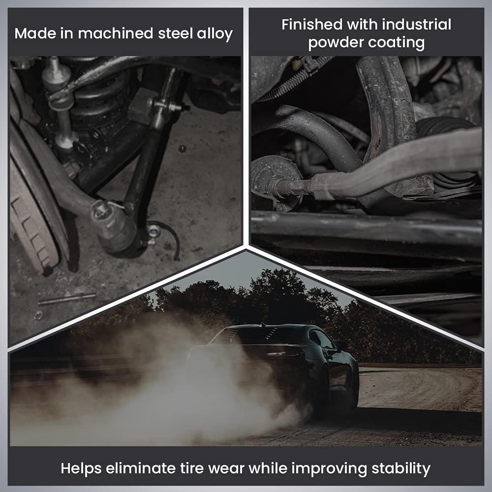 Tuningsworld Front Control Arms For General Motor A-Body 1964-1972, For Chevy Chevelle Monte Carlo Malibu El Camino Pontiac Gto Tempest Lemans, Heavy Duty Tubular A-Arms Set Of 4