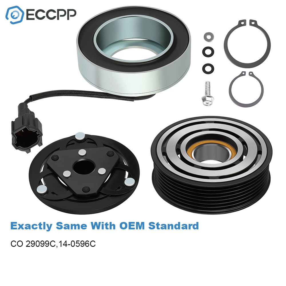 Eccpp A/C Compressor Clutch 2012-2017 Fit For Nissan Versa 1.6L 2014-2019 For Nissan Note 1.6L Ac Compressor Clutch Assembly Kit