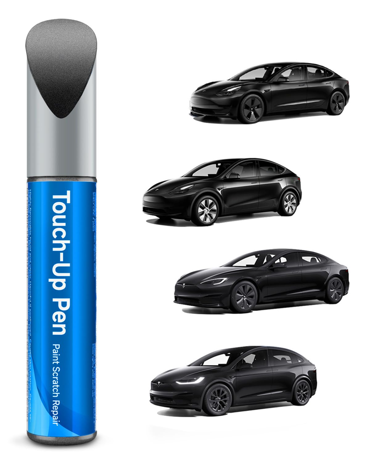 Teslaunch Solid Black (PBSB) Touch Up Paint for Tesla for Model 3/Y/S/X - OEM Original Touch Up Paint Pen for Tesla Scratches Re