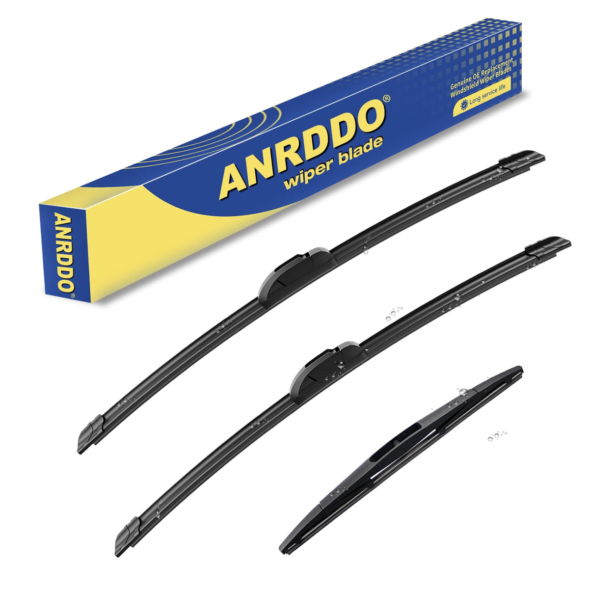 3 Wipers Factory Replacement For Jeep Wrangler 2018 2019 2020 2021 Original Equipment Windshield Wiper Blades Set 16''+16''+12''