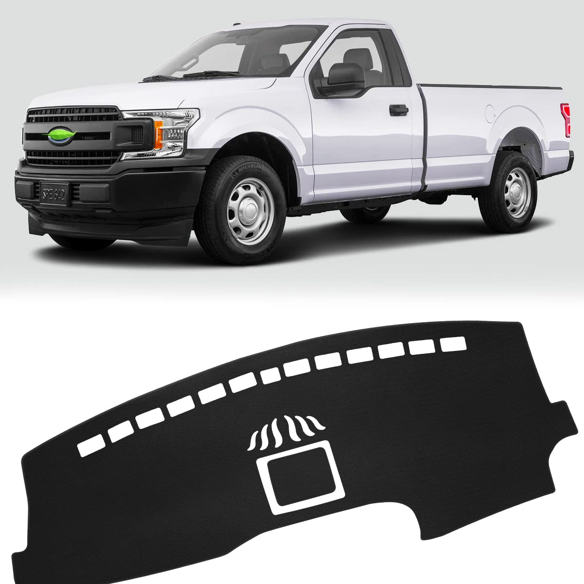 FIILINES Dash Cover for Ford F-150 F150 2015-2020, Dashboard Cover Car Accessori