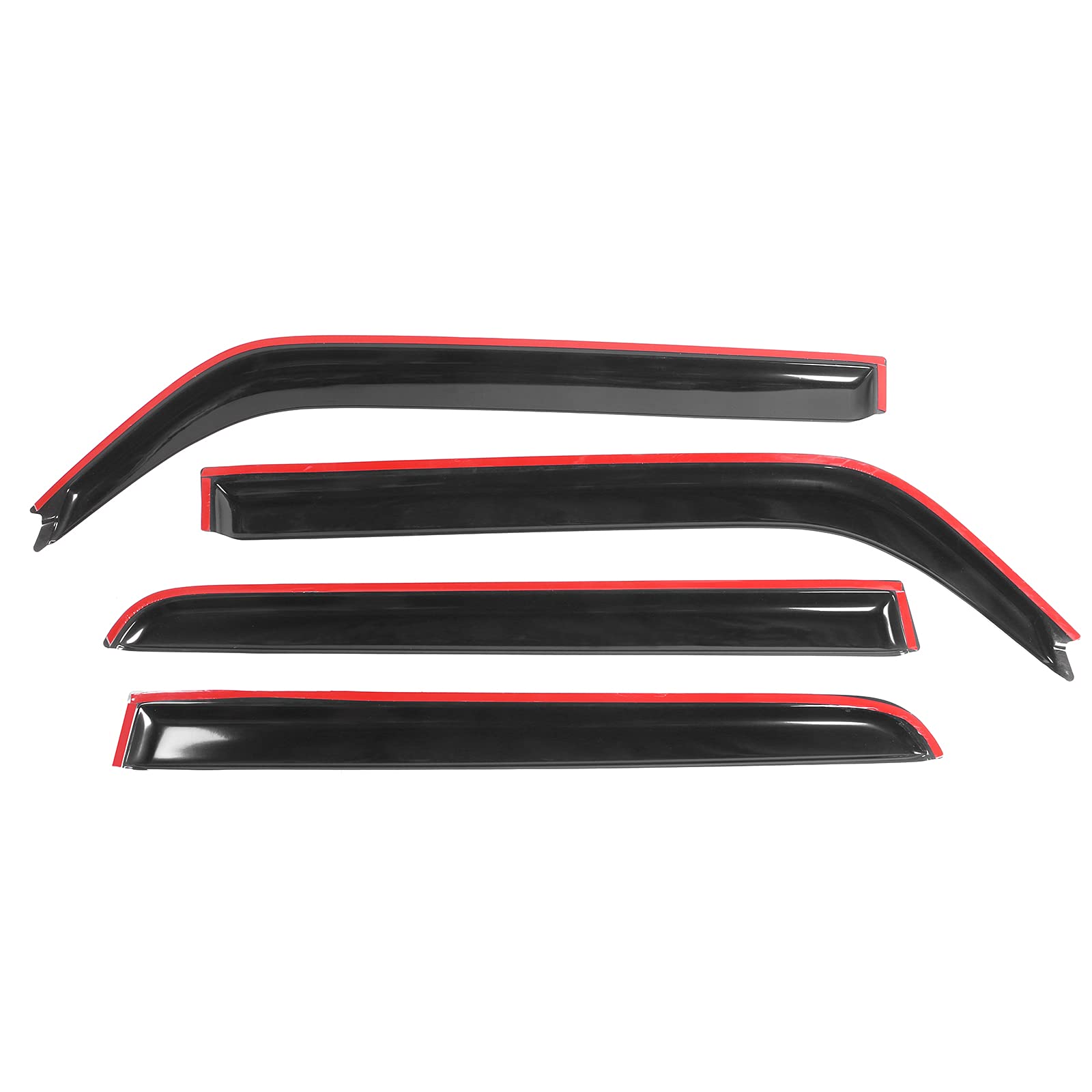 Window Visor Deflector Compatible with 2008-2015 Scion Xb, Slim Tinted Acrylic Resistant Shield Cover Wind Sun Rain Guard by IKO