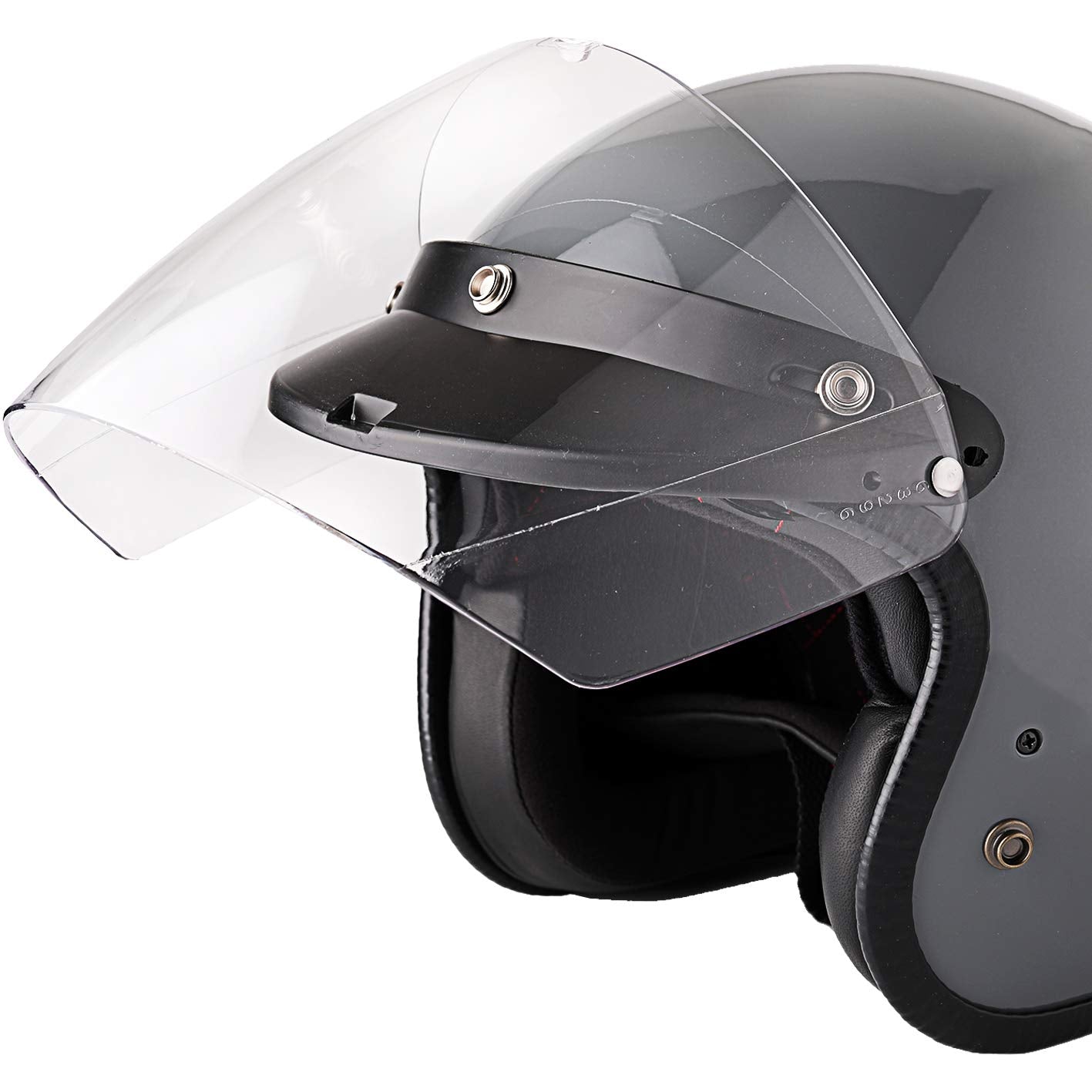 Chern Yueh 3-Snap Flip Shield Visor For Motorcycle Helmets (Clear)