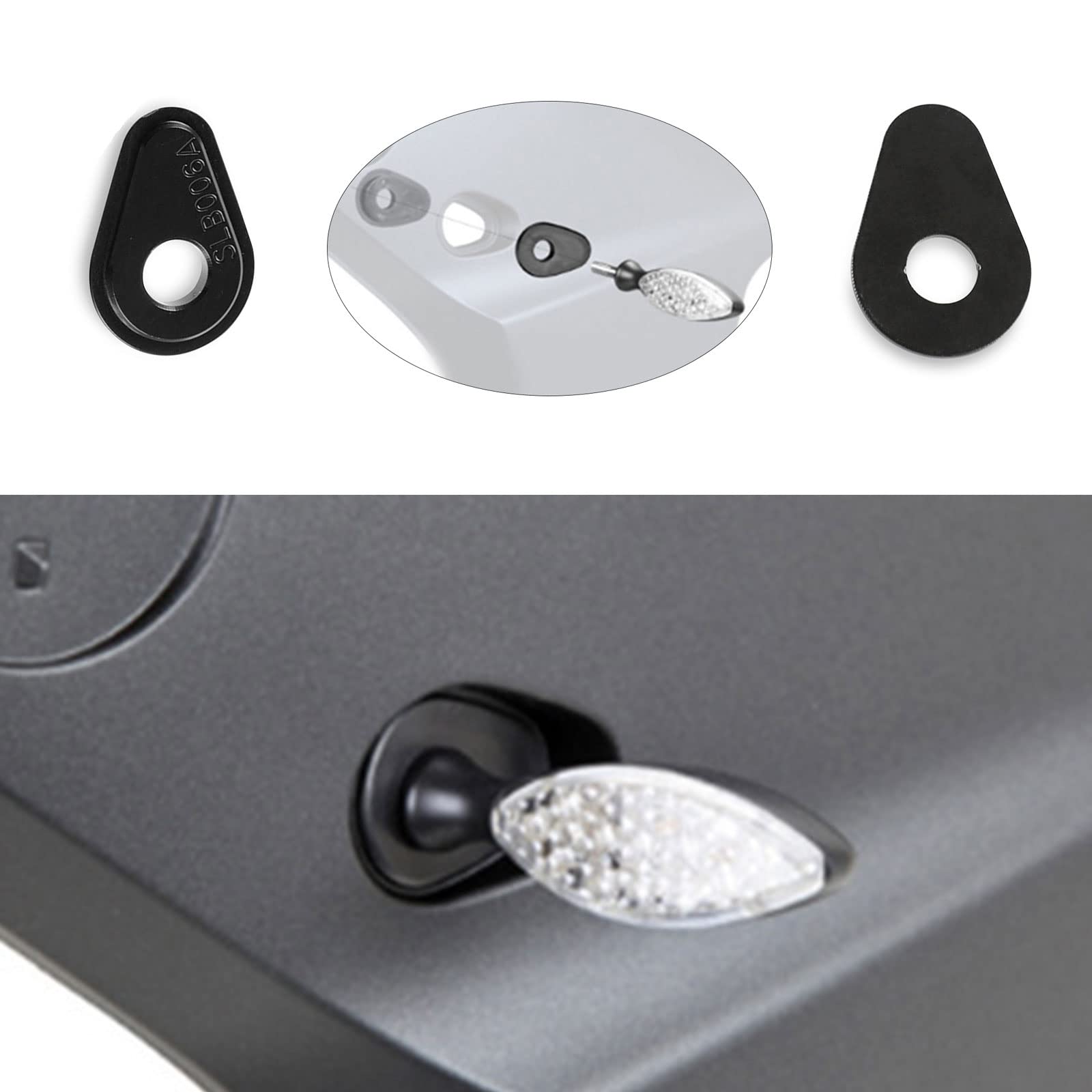 Turn Signal Adapters Spacers For Front Or Rear Stalk Type Indicators For Mt01 Mt03 Mt25 Mt07 Mt10 Mt09 Fz07 Fz09 Tenere 700 Trac