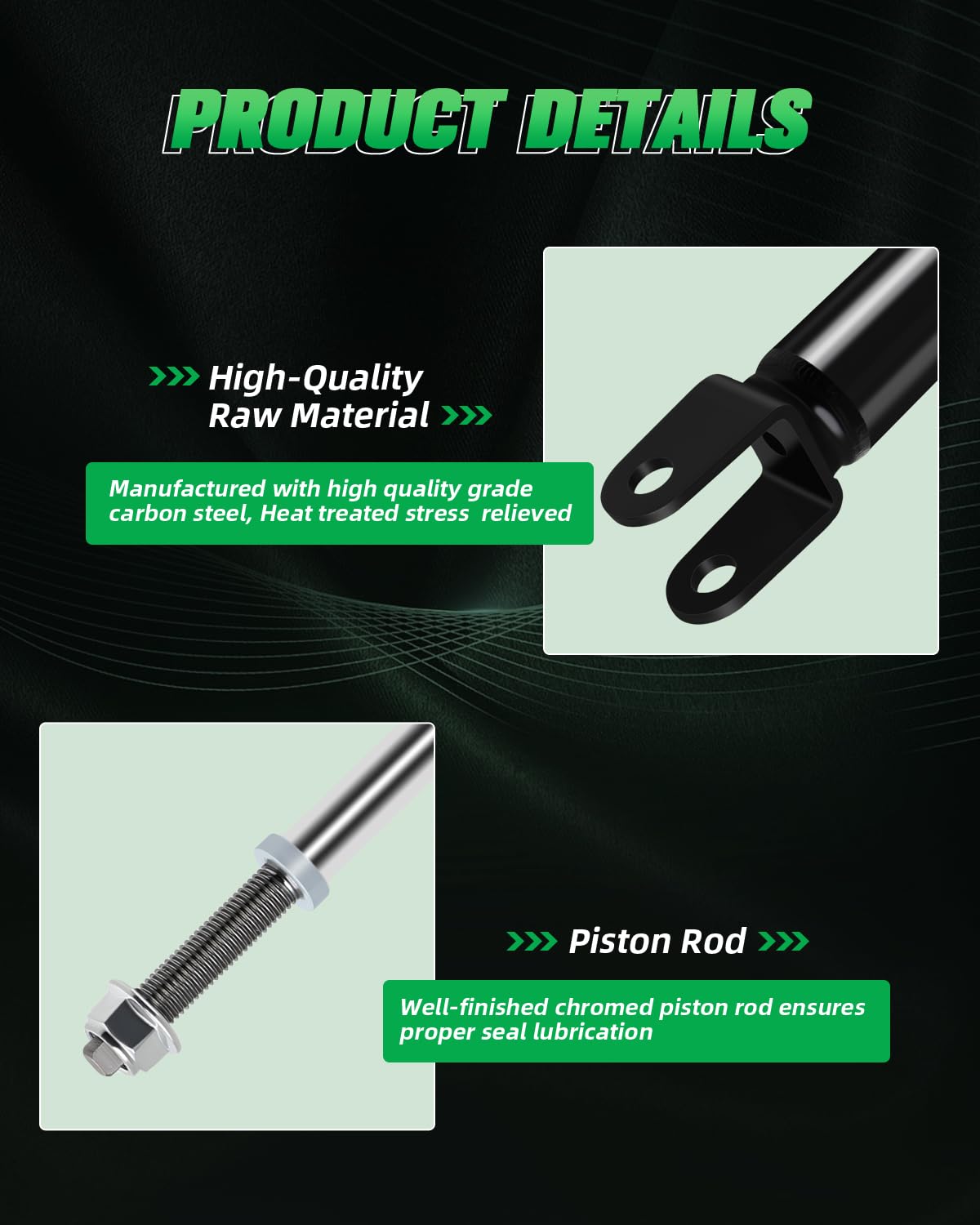 Scitoo - Rear Shock Absorbers Fits 2012-2017 For Hyundai Azera,2013-2014 For Hyundai Sonata,10-15 For Hyundai Tucson,14-16 For K