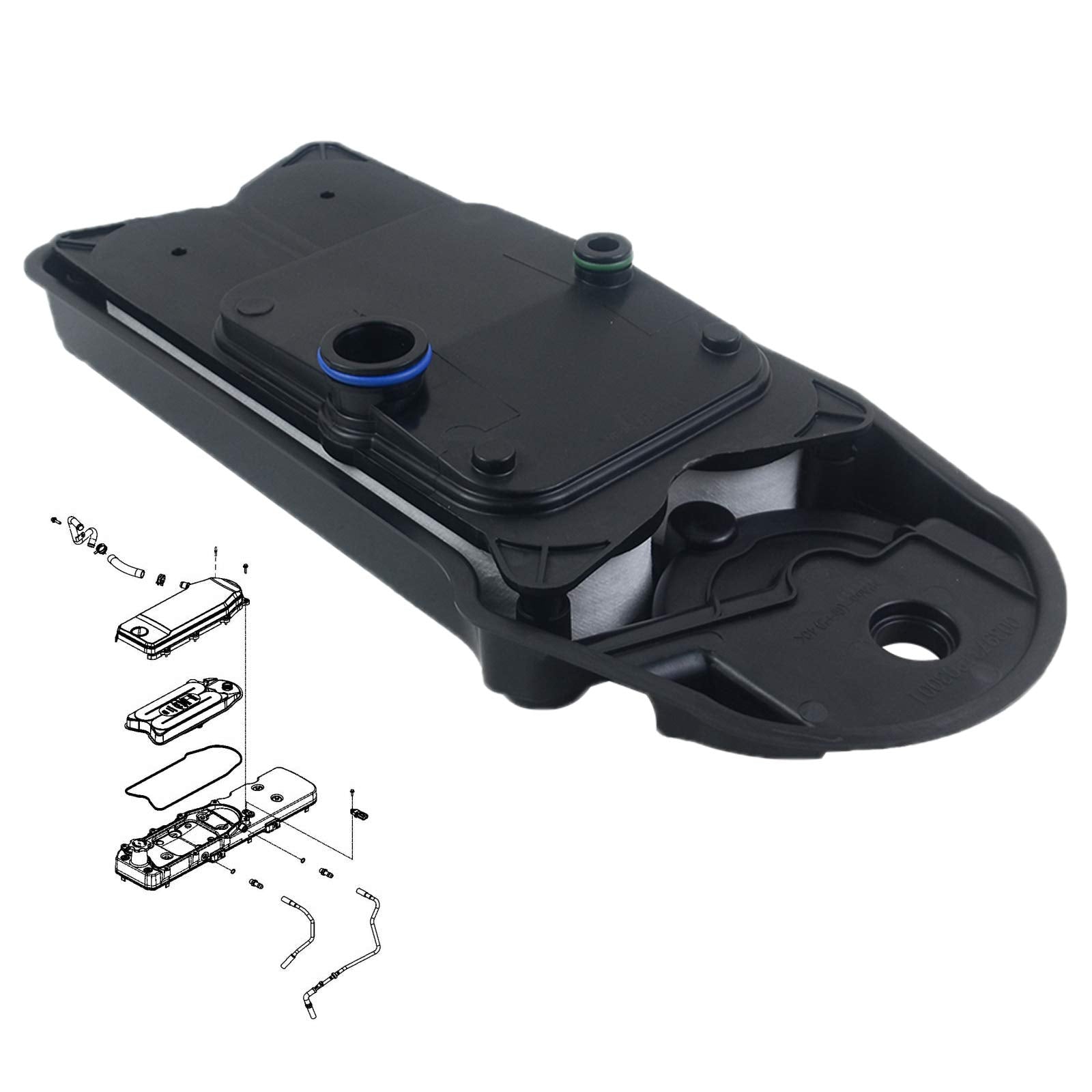 Cv52001 Crankcase Ventilation Filter Breather Replacement For 07-21 Dodge Ram 2500 3500 4500 5500 Isb 6.7L Cummins Diesel Ocv Fi