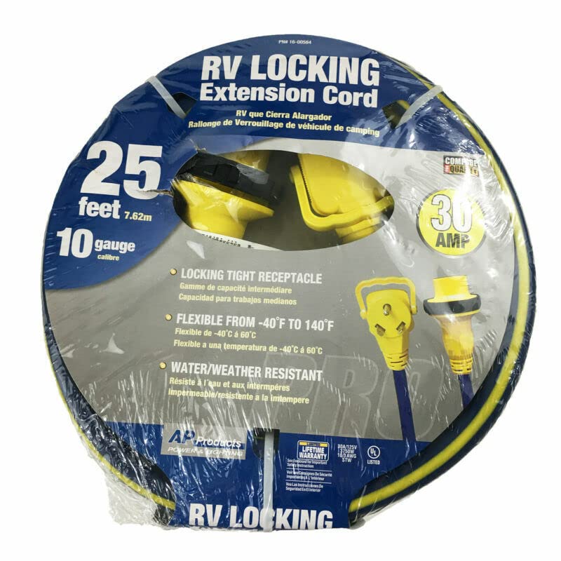Ap Products 1600584 25Ft 30/30Amp Rv Locking