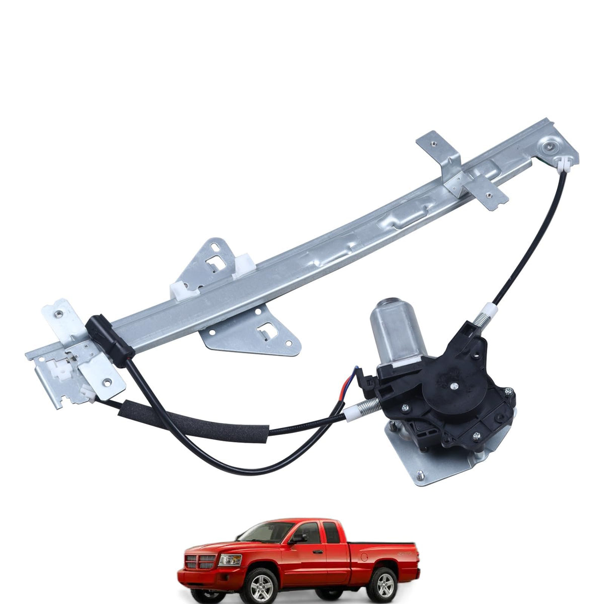 SHOWSEN 741-598 Rear Driver Side Power Window Regulator W/Motor Fit 2000-2004 Dodge Dakota 1998-2003 Dodge Durango Replacement 5