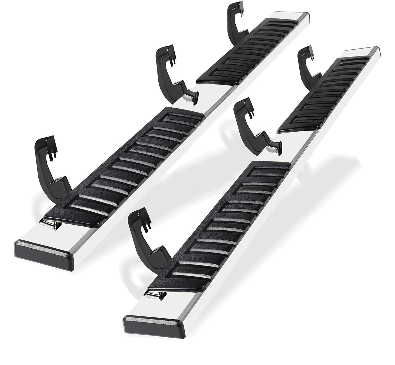 Pz 6'' Double Cab Running Boards For 2007-2018 Chevy Silverado/Gmc Sierra 1500, 2007-2019 For 2500Hd 3500Hd 2019 Ld Mirror Stain